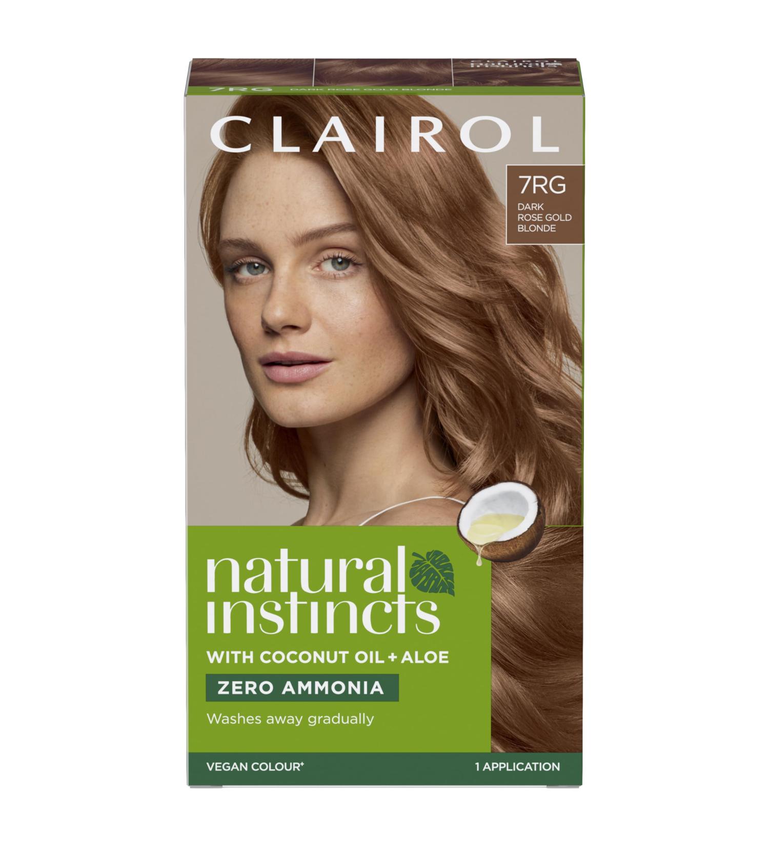 Clairol Natural Instincts Semi-Permanent No Ammonia Hair Dye 7RG Dark Rose Gold Blonde 7RG Dark Rose Gold Blonde 1 count (Pack of 1) - Buy Online on SooperMarket.com