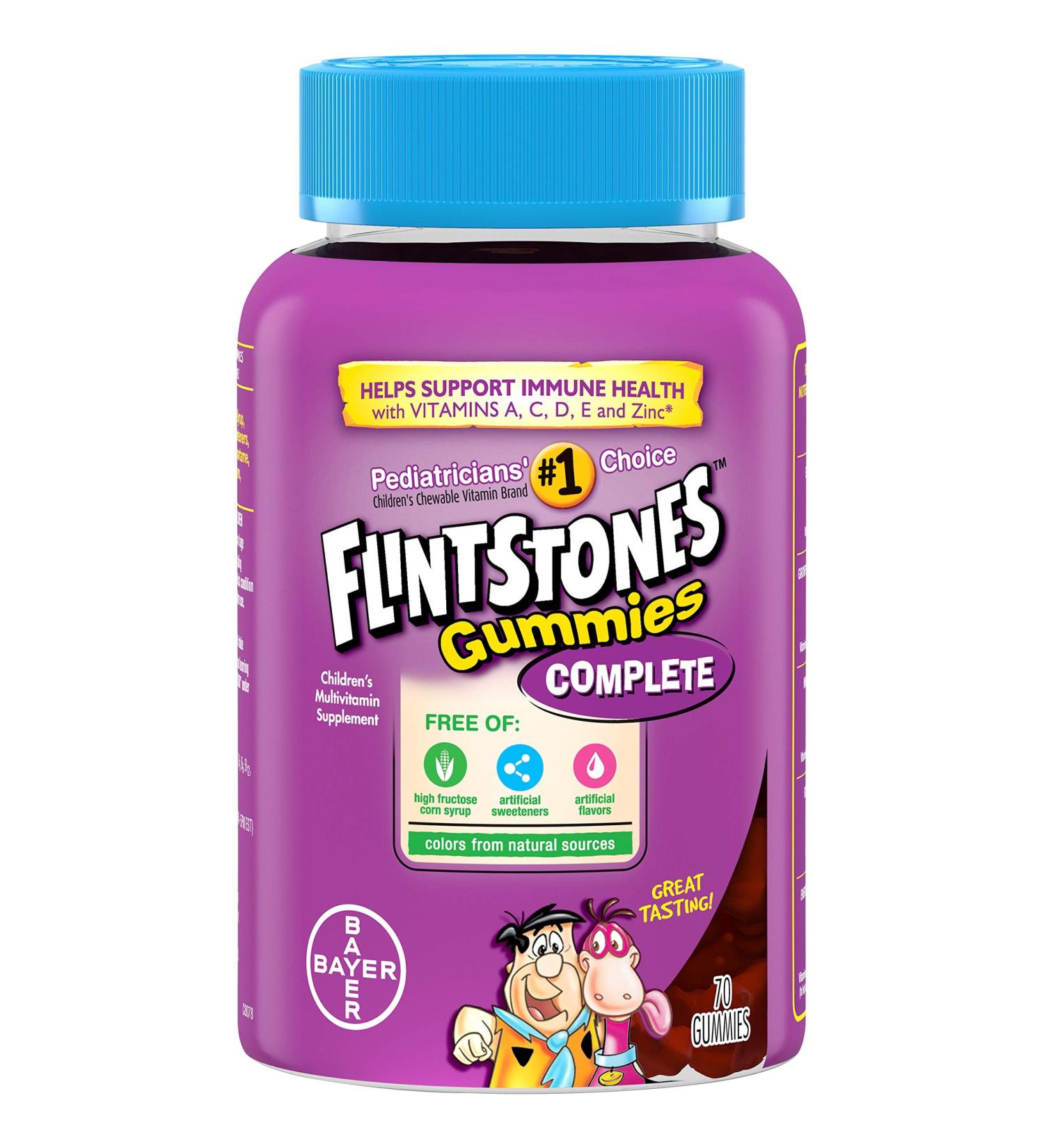 Buy Flintstones Children's Complete Multivitamin Gummies - 70 Count | Top-Rated International Shipping - Buy Online on SooperMarket.com