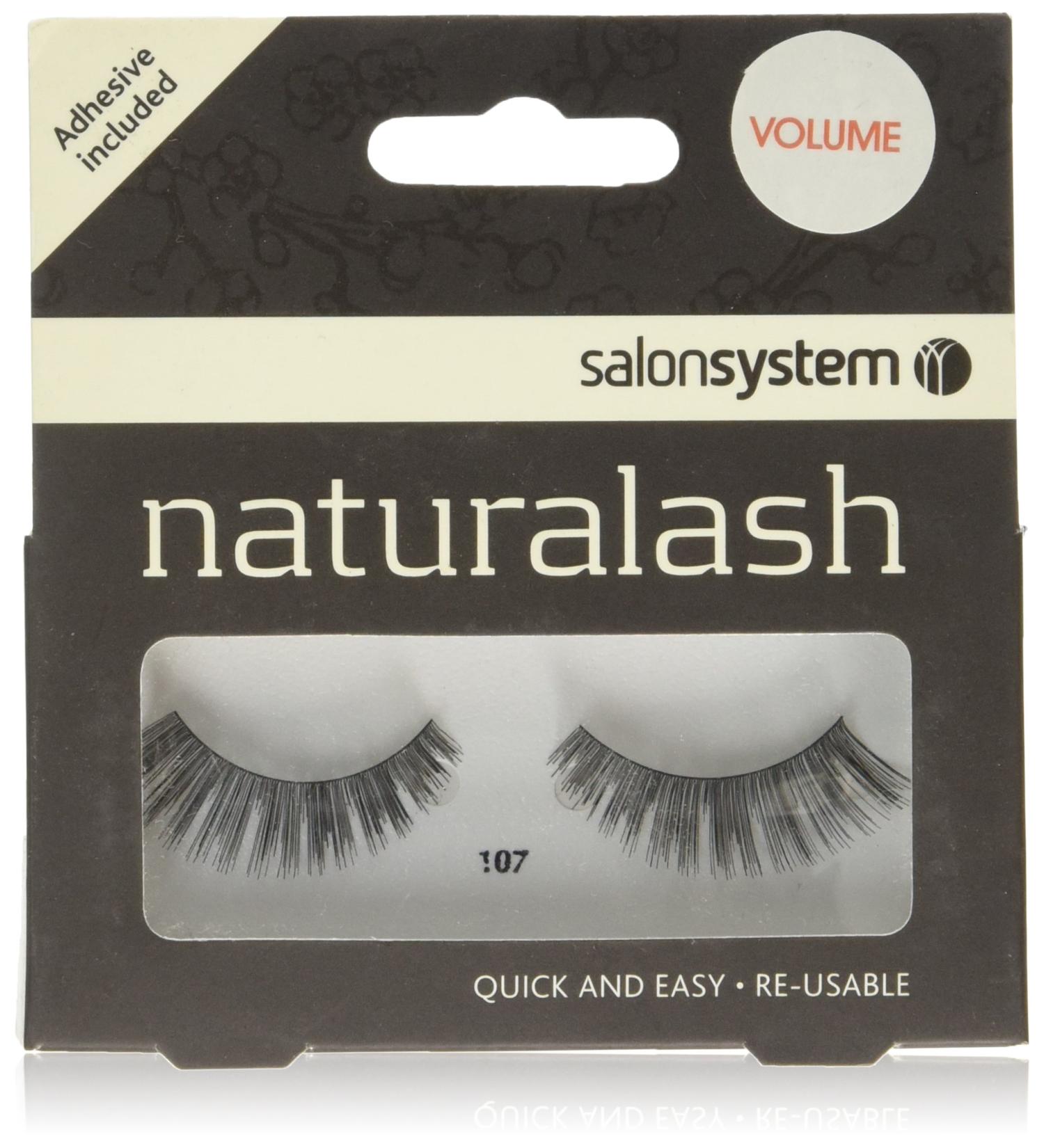Salon System Naturalash Quick and Easy Re-Usable Black 107 Lashes - Buy Online on SooperMarket.com