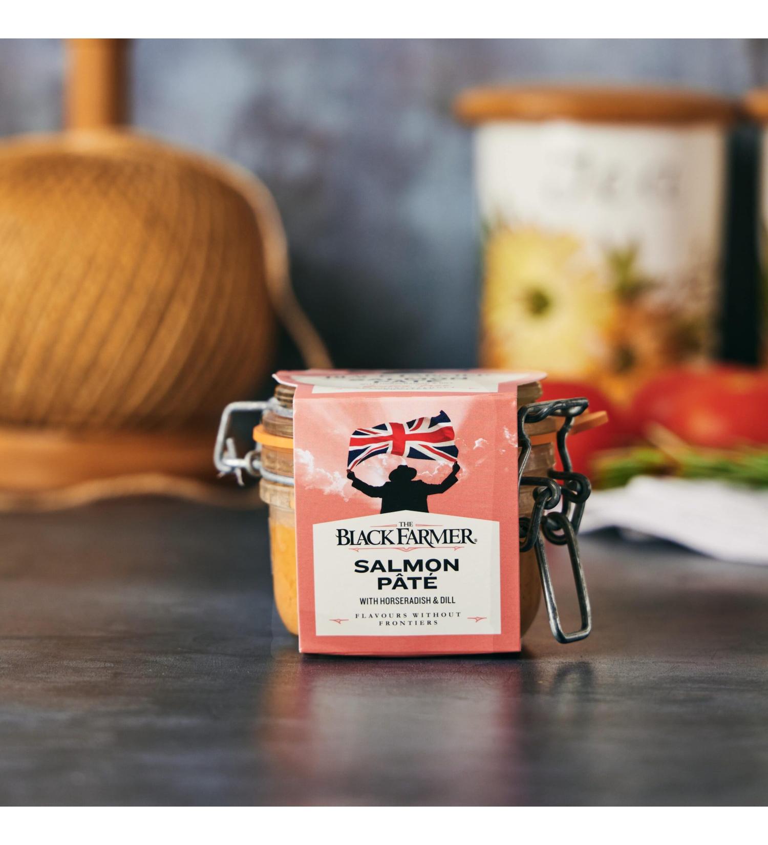 Salmon Pate with Horseradish and Dill - (110g x 6) Gluten free Salmon Pate with Horseradish and Dill