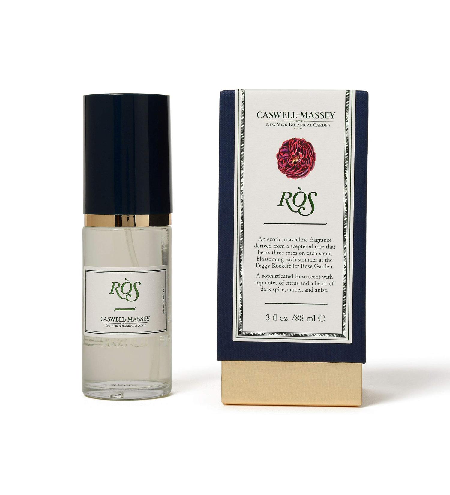 Caswell-Massey R S Eau de Parfum Floral Spicy Amber Cologne for Men Infused With Essential Oils Made in USA 3.0 Fluid Ounces ROS 3 Fl Oz - Buy Online on SooperMarket.com