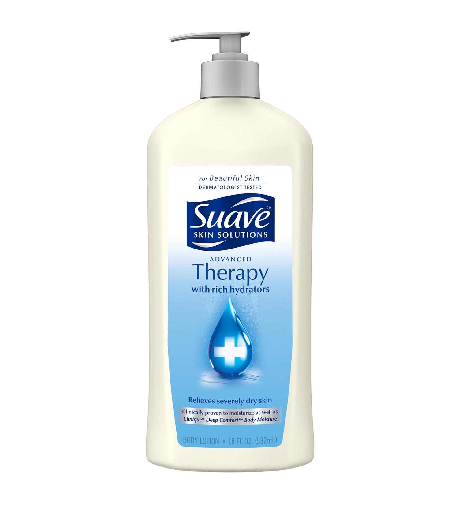 Suave Skin Solutions Body Lotion Advanced Therapy 18 oz - Hydrating and Nourishing Formula - Buy Online on SooperMarket.com