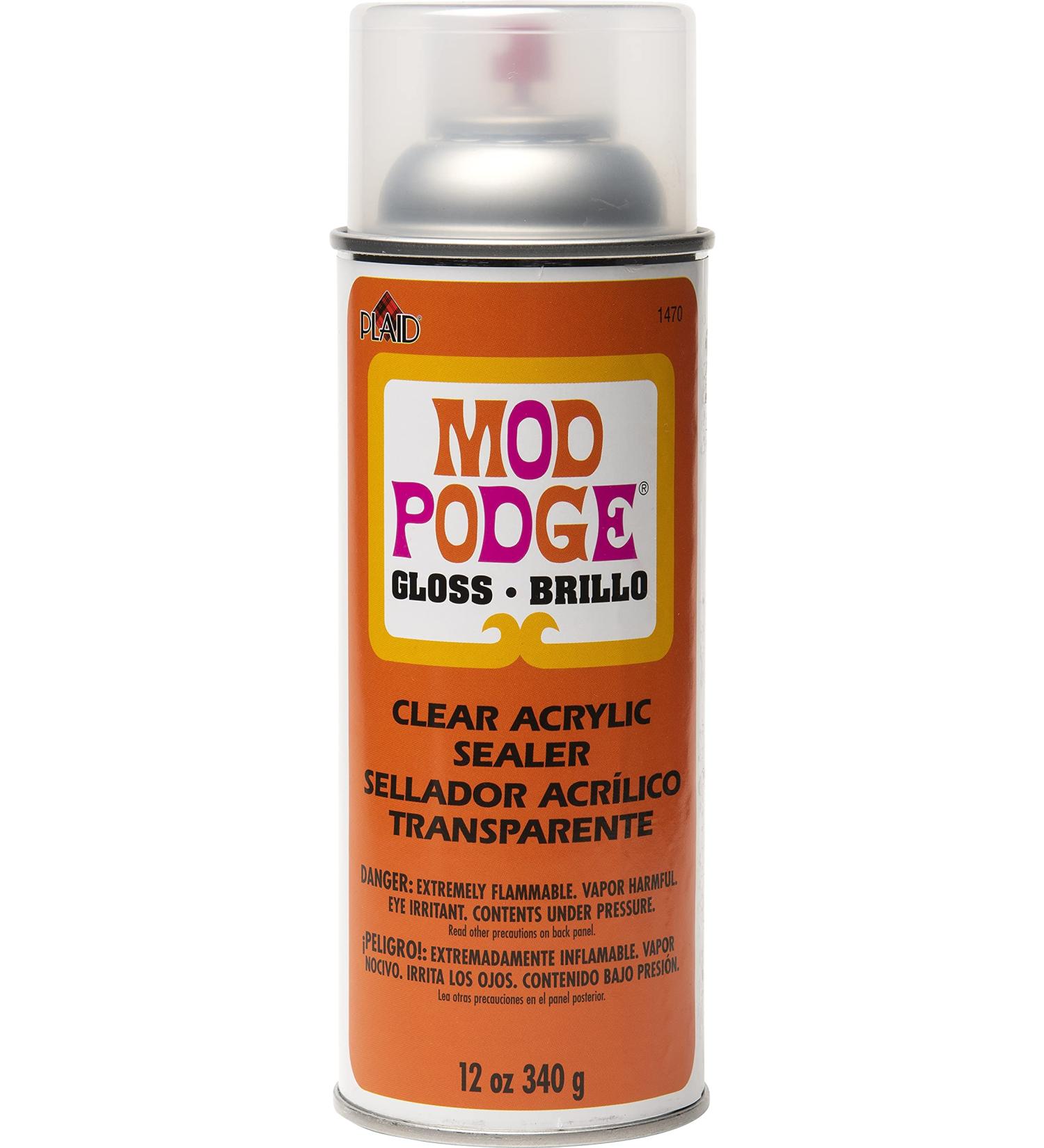 Mod Podge Spray Acrylic Sealer 12oz Gloss Clear - Craft Projects Sealant, Non-Yellowing, Quick Drying - Buy Online on SooperMarket.com