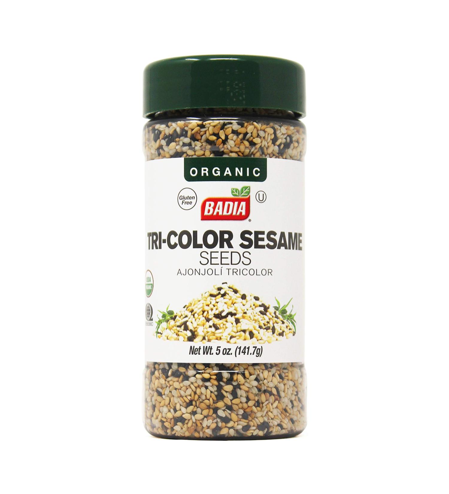 3 Pack -Organic Tricolor Sesame Seeds Black White Toasted/Ajonjoli Organico 3x5 oz