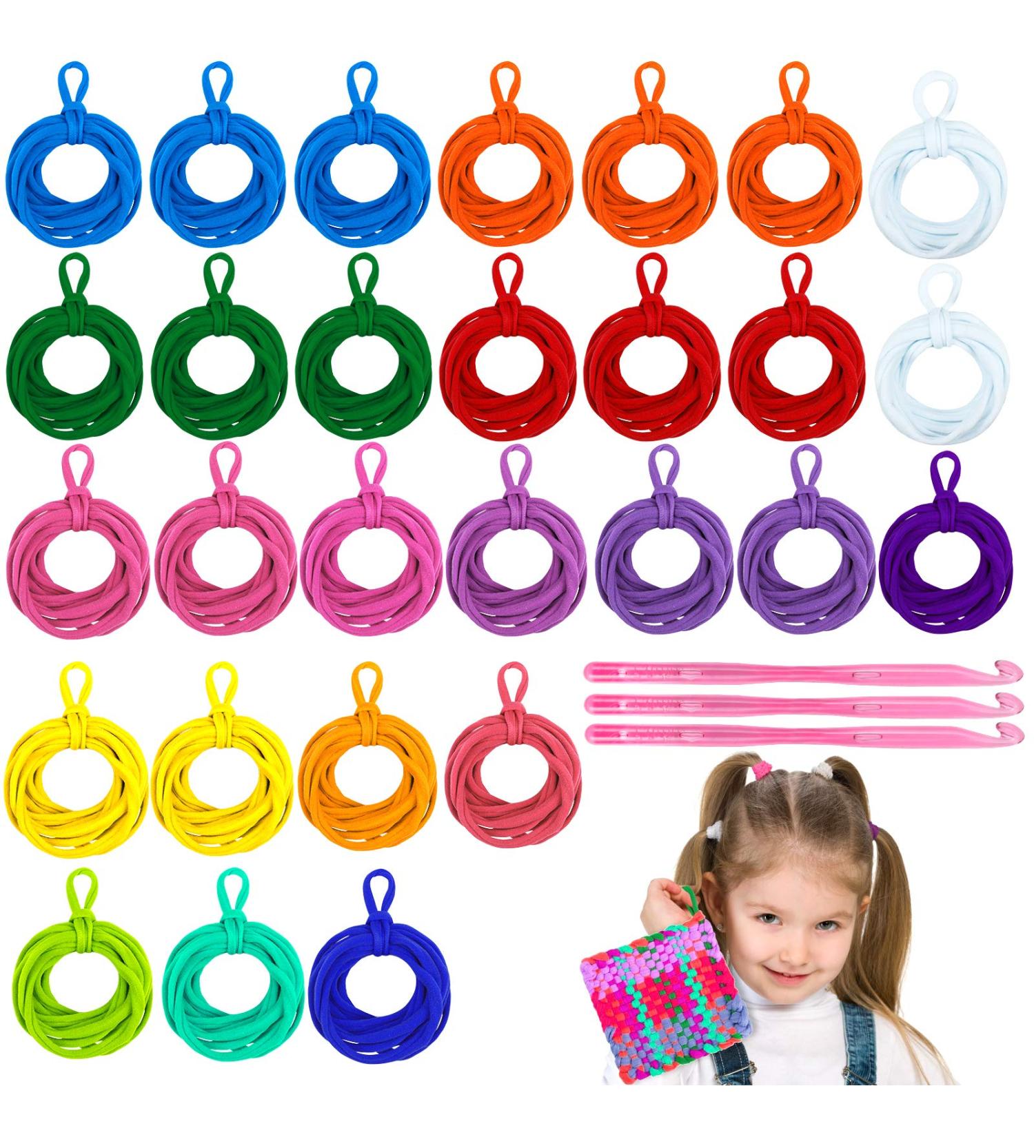 Hazms 293 Pcs Loom Potholder Loops Kit with Crochet Hooks for Kids | DIY Crafts Supplies for 7-Inch Weaving Loom - Buy Online on SooperMarket.com