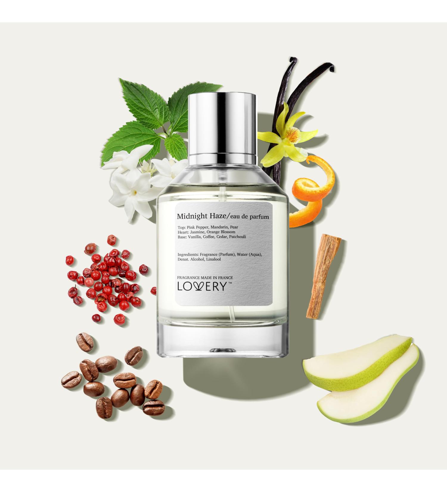 LOVERY Christmas Eau De Parfum Inspired by Y s.l's Black Opium. Midnight Haze Perfume for Women Clean Long Lasting Vegan Womens Perfumes - Vanilla Jasmine Coffee Warm Sensual Fragrance France Midnight Haze France - Buy Online on SooperMarket.com