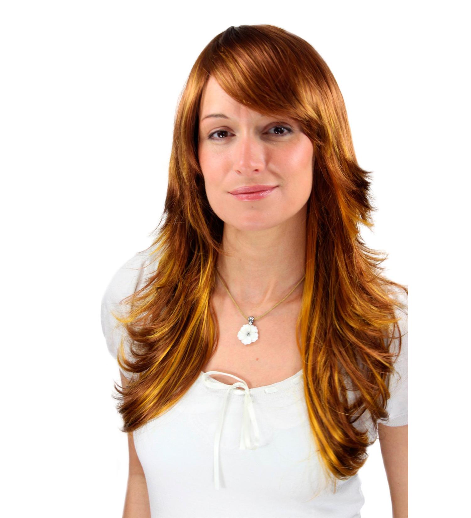 Buy WIG ME UP 3220-30-144 | Wild Reddish Brown & Golden Blonde Streaked Long Wavy Hair - International Shipping Available - Buy Online on SooperMarket.com