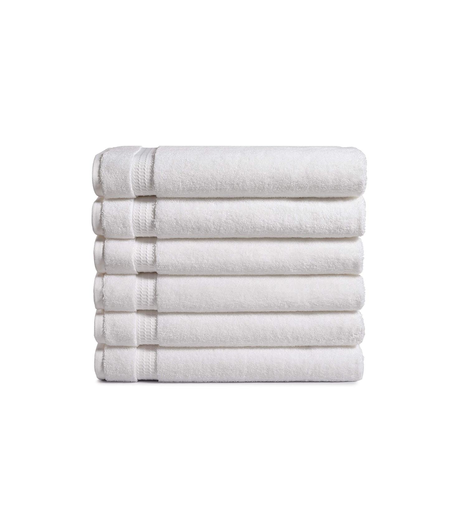 Amazon Commercial Cotton Bath Towel Set - 27 x 54 Inches - 650 GSM - White - Pack of 6 - Buy Online on SooperMarket.com