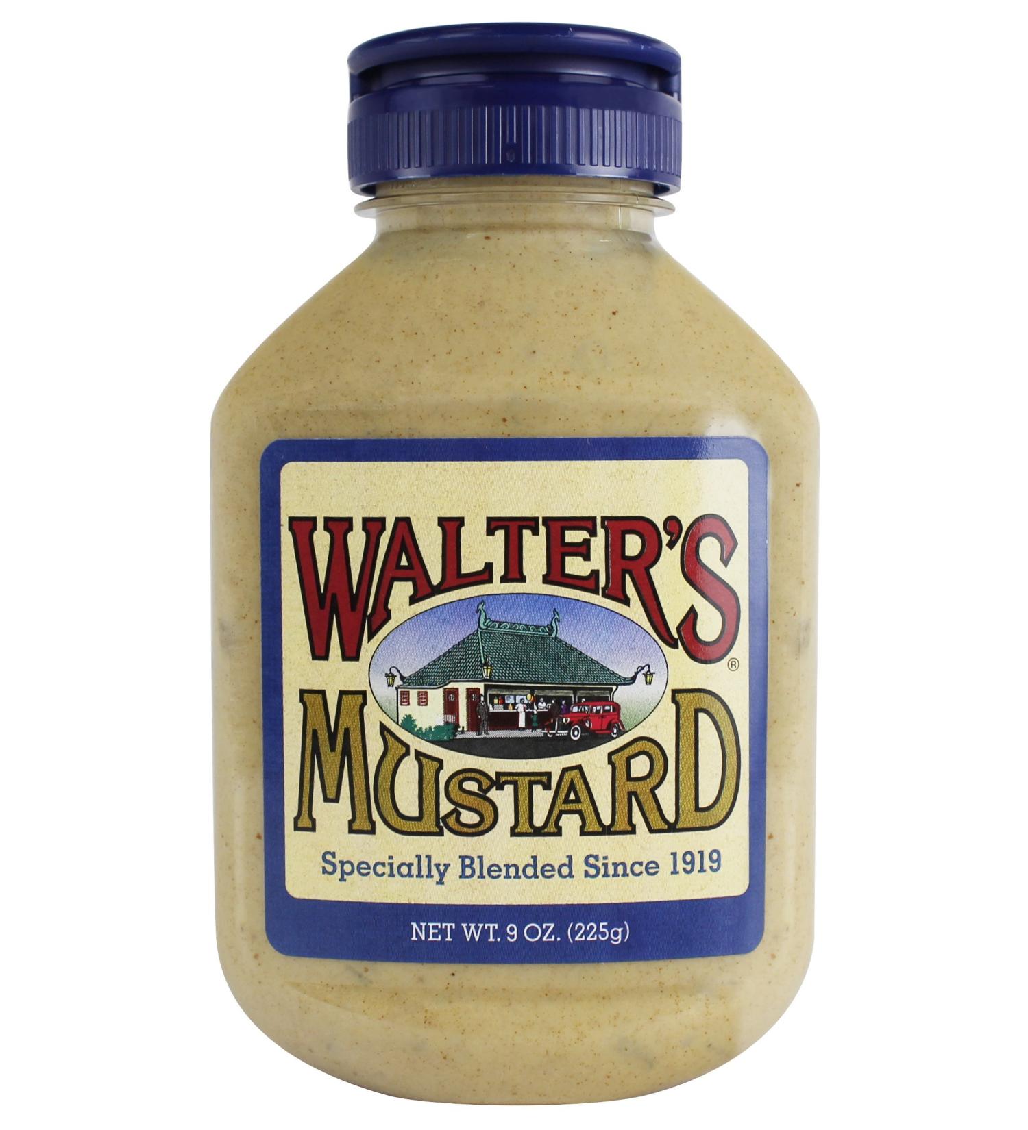 Walters Mustard 9 oz - All Natural Secret Blend of Mustard Seeds and Spices - Buy Online on SooperMarket.com