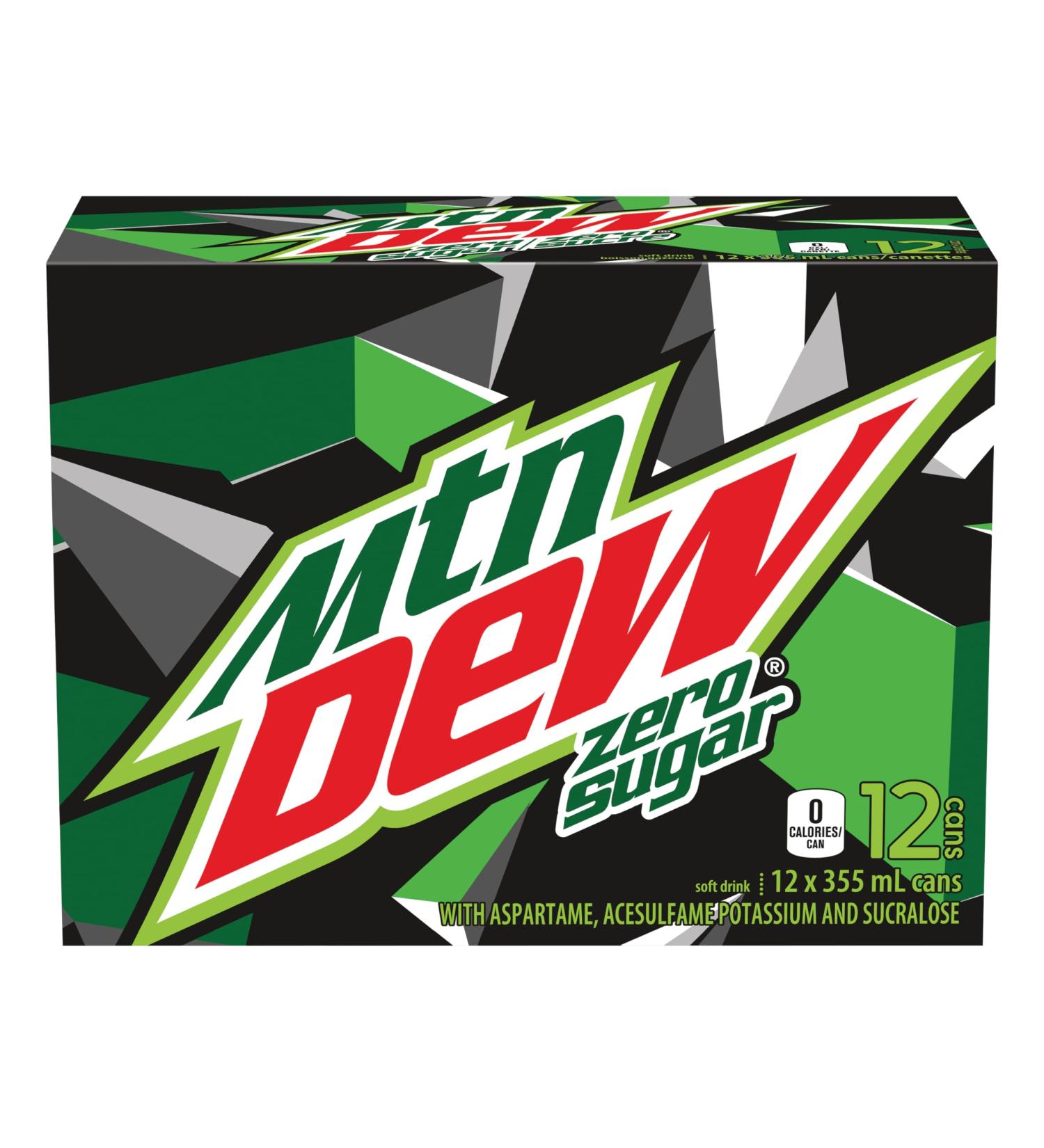 Mtn Dew Zero Sugar 12x355ml - Buy Online on SooperMarket.com
