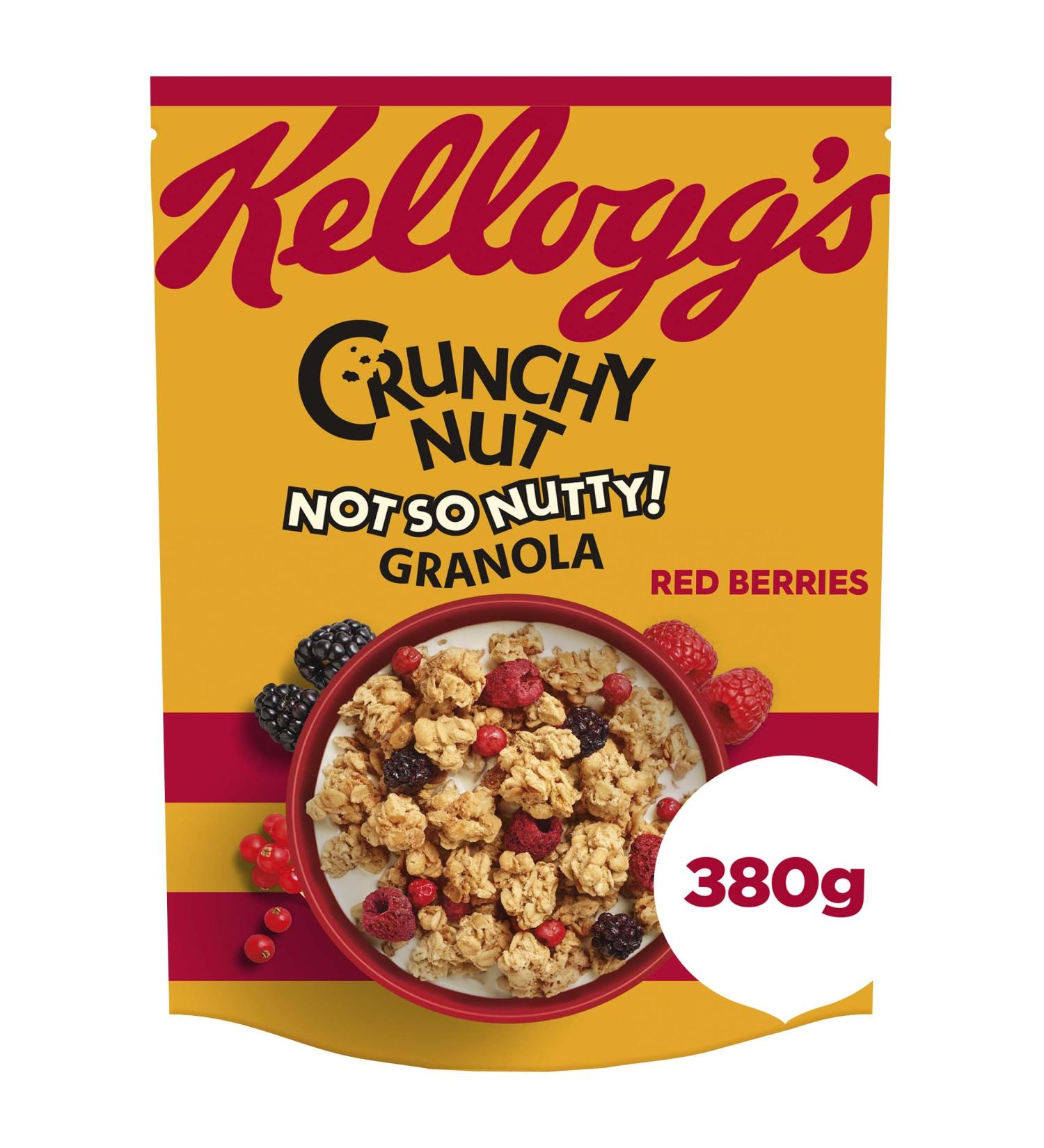 Kellogg's Crunchy Nut Red Berries Breakfast Granola 380g - Buy Online on SooperMarket.com