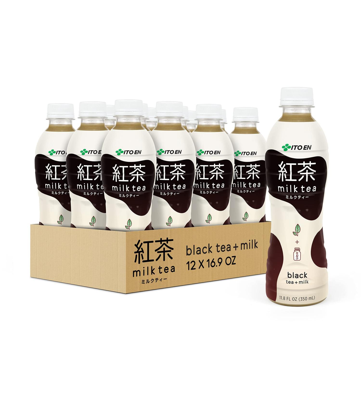 Ito En Black Milk Tea Sweetened 11.8 oz (Pack of 12) | Authentic Japanese Tea - Buy Online on SooperMarket.com
