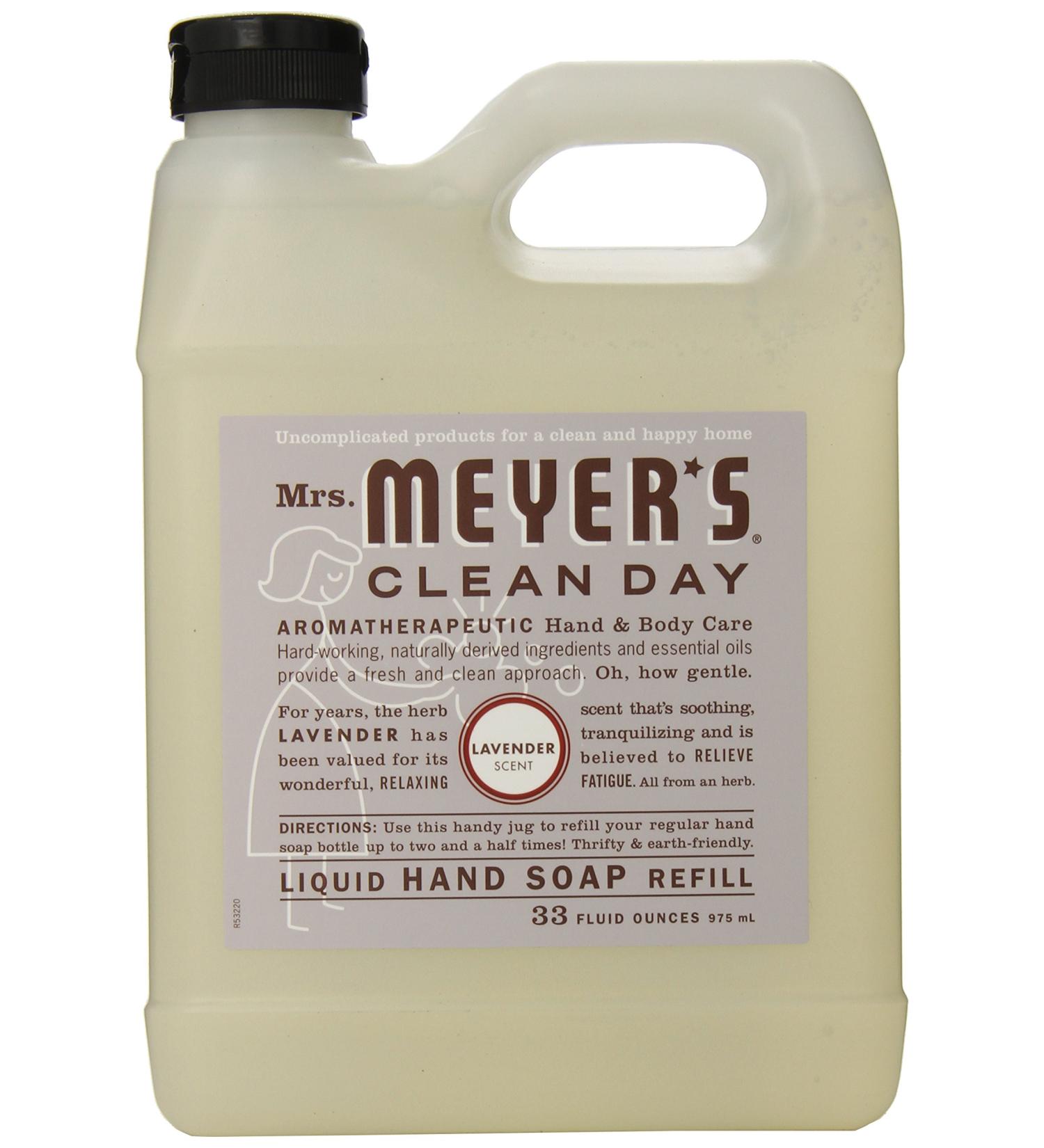 MRS. MEYER'S CLEAN DAY Lavender Hand Soap Refill - 33 Fl Oz - Eco-Friendly & Gentle Formula - Buy Online on SooperMarket.com