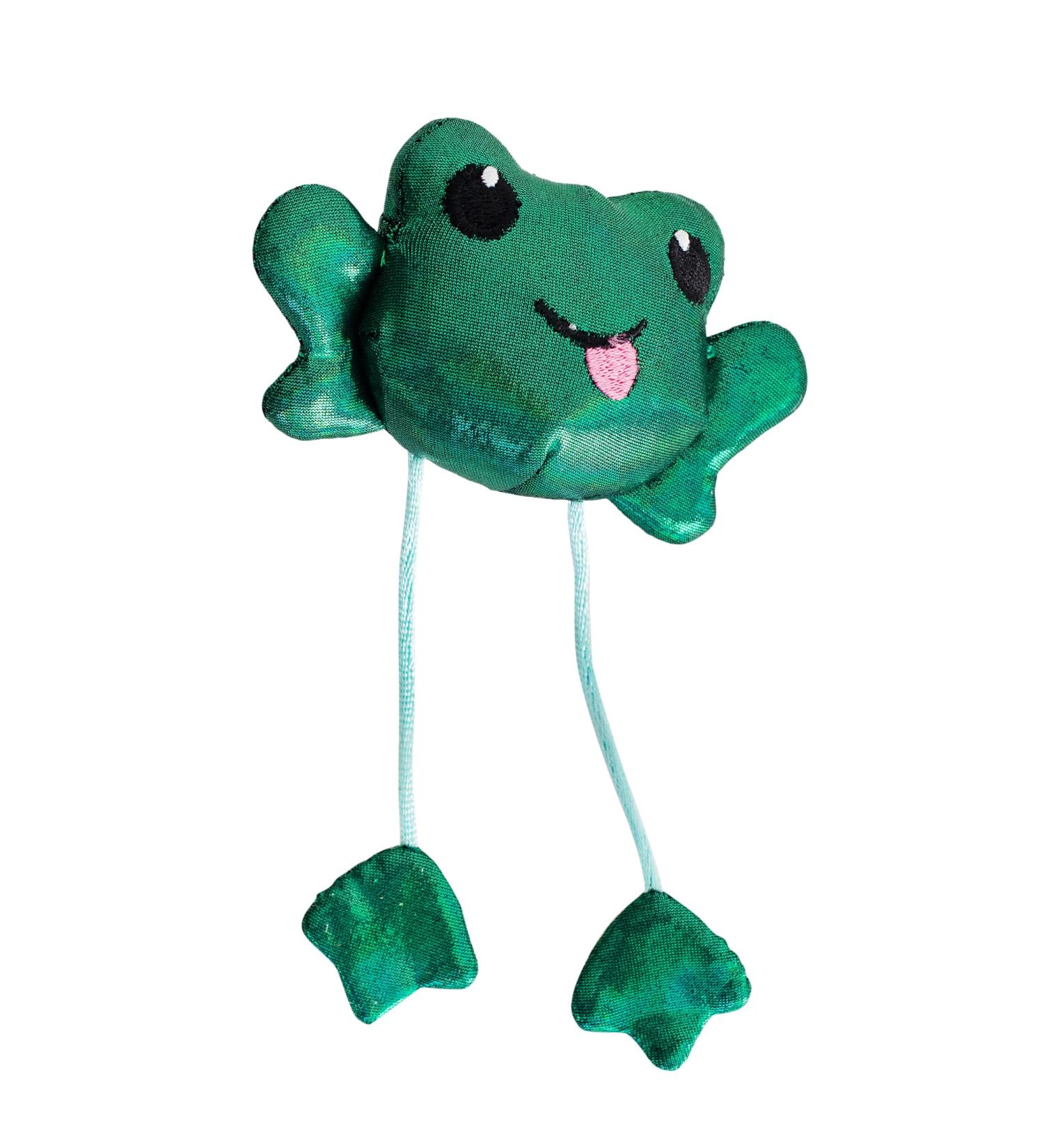 Petstages Toss N Dangle Frog - Interactive Cat Toy with Catnip | Fun Frog Design for Happy Cats - Shop Internationally! - Buy Online on SooperMarket.com
