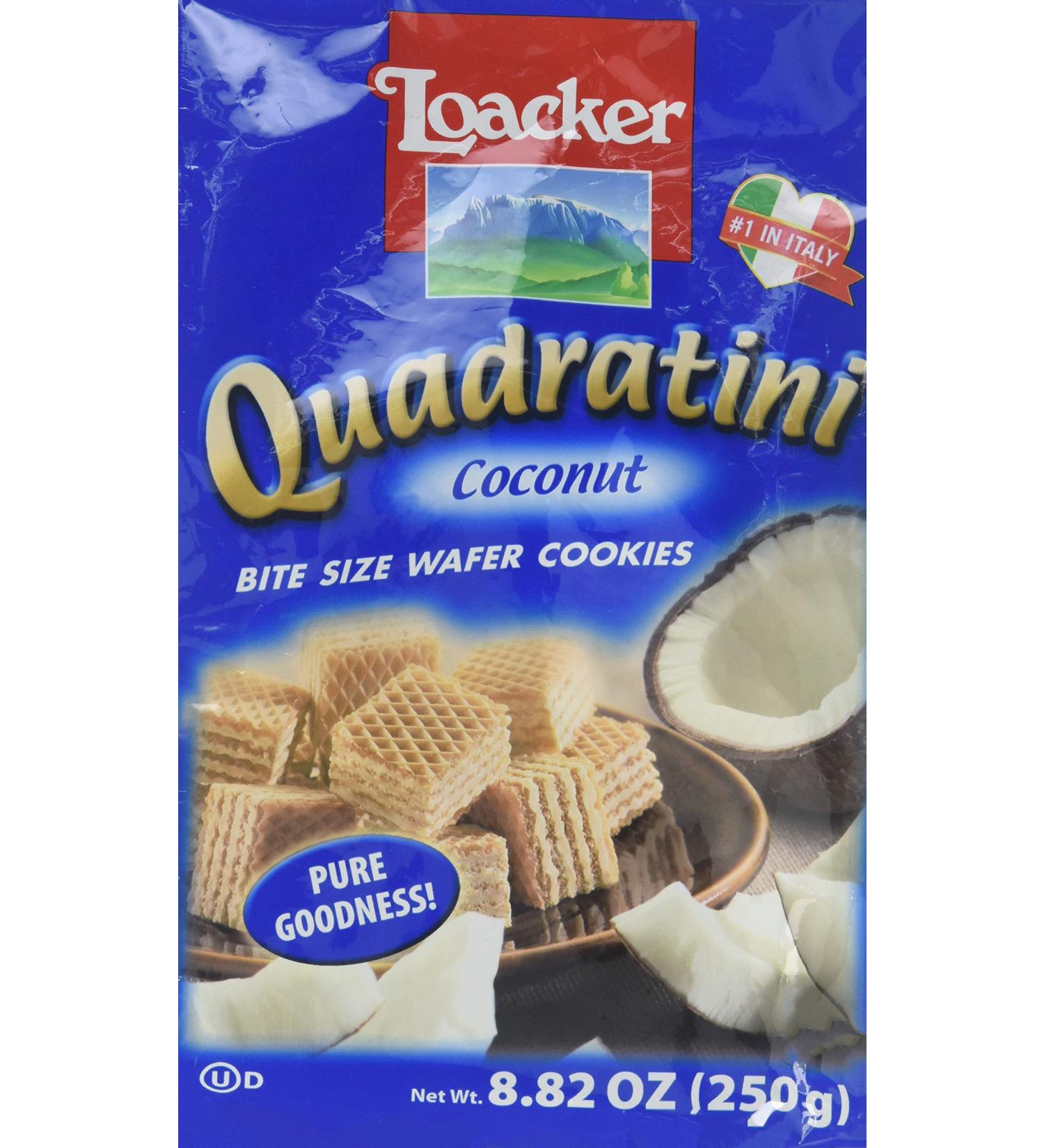 Loacker Coconut Wafers 250g - 8-Pack | Delicious Italian Treats - Buy Online on SooperMarket.com