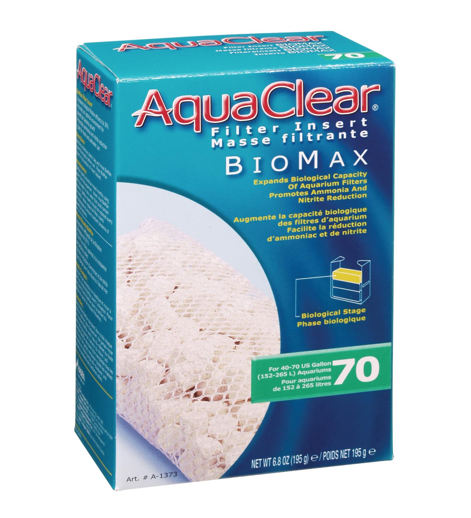 Aquaclear A1373 70-Gallon Biomax Filter Media - White - Buy Online on SooperMarket.com