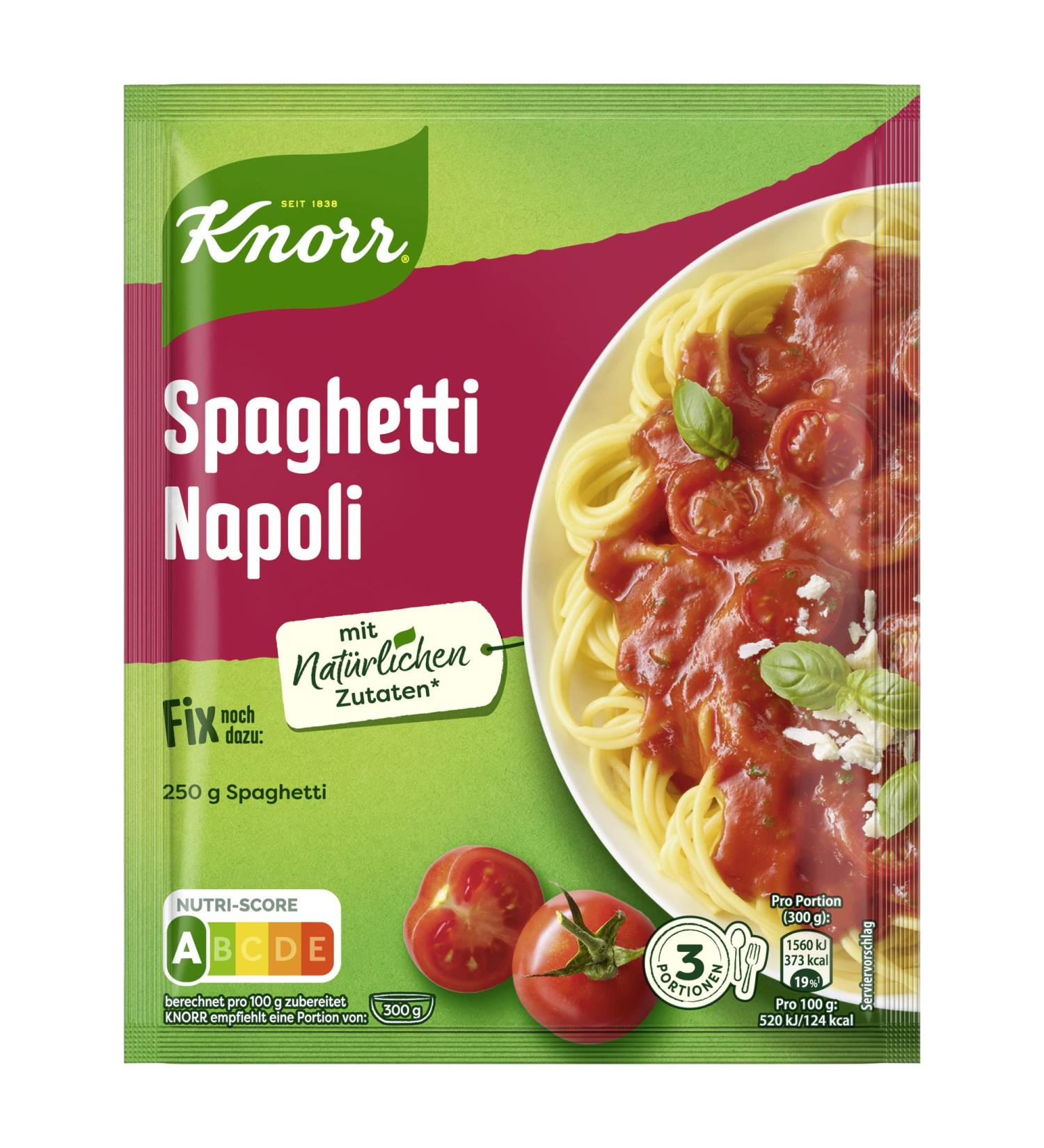 Buy Knorr Fix Spaghetti Napoli - 39g Pack | Flavor Enhancer Free Pasta Seasoning | International Shipping Available - Buy Online on SooperMarket.com