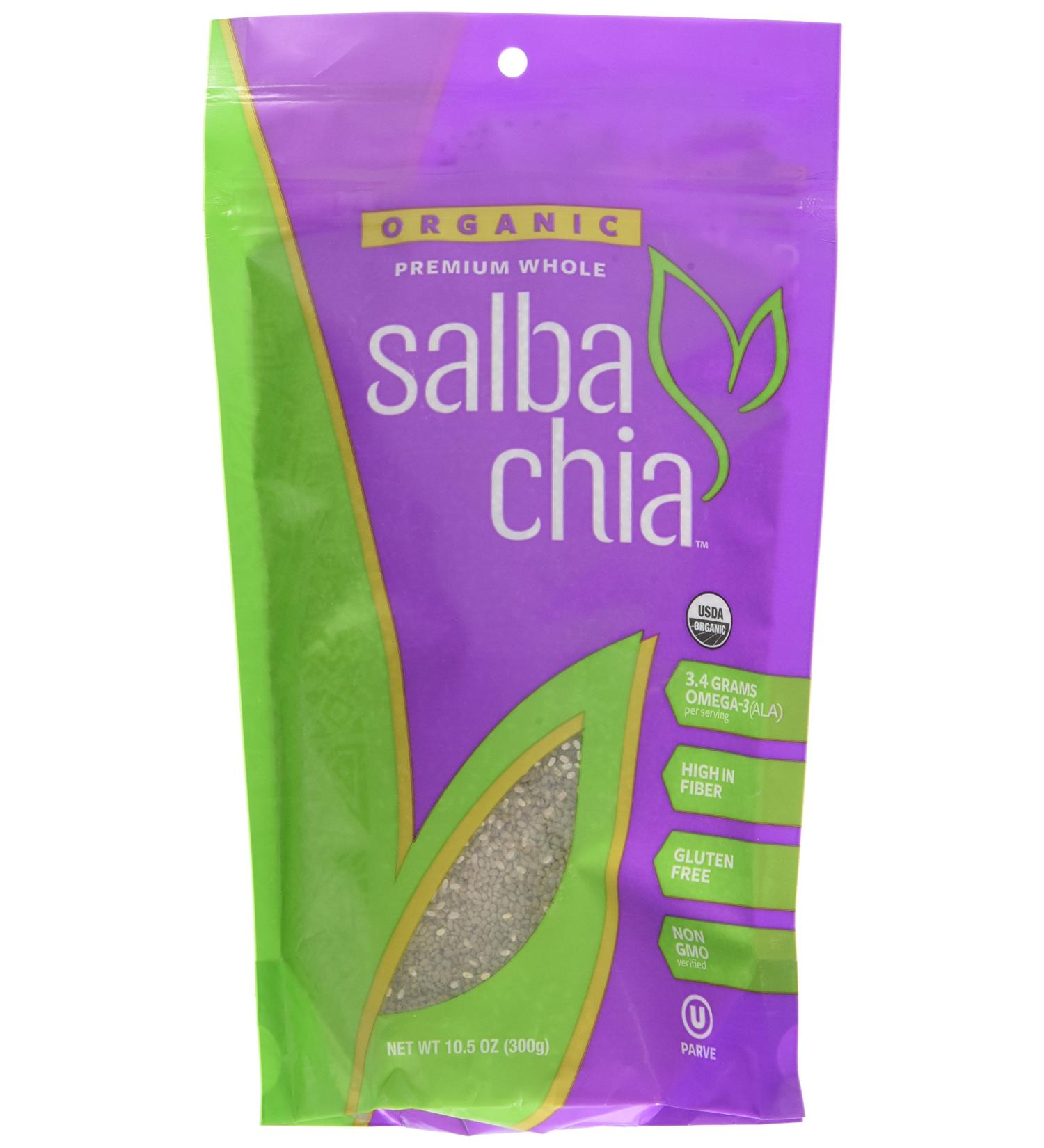 Salba Smart Chia Organic Whole Seed 10.5 oz - Superfood for Health and Wellness - Buy Online on SooperMarket.com