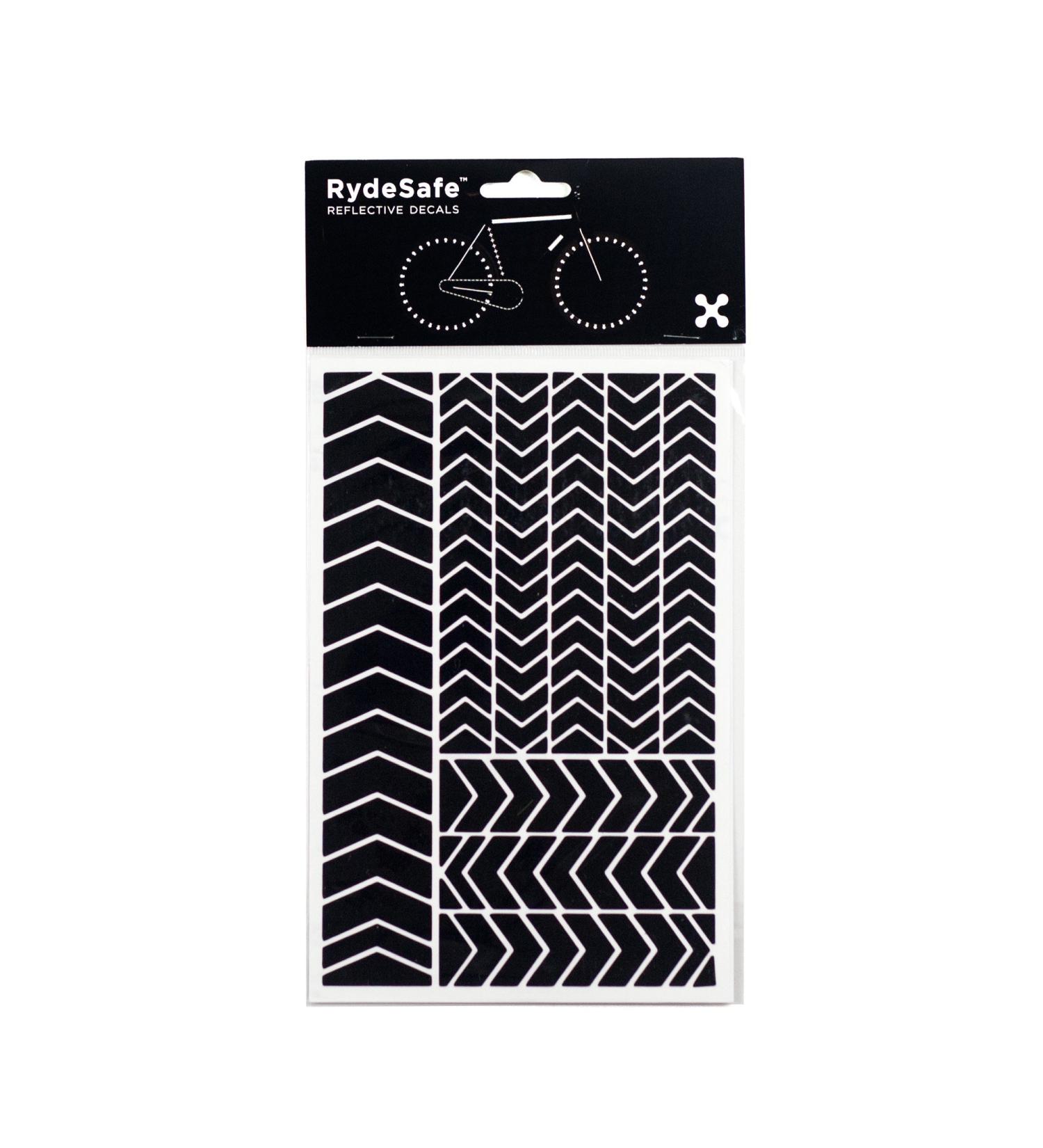 RydeSafe Reflective Decals Chevron Kit in Black - Stay Safe and Visible on the Road - Buy Online on SooperMarket.com