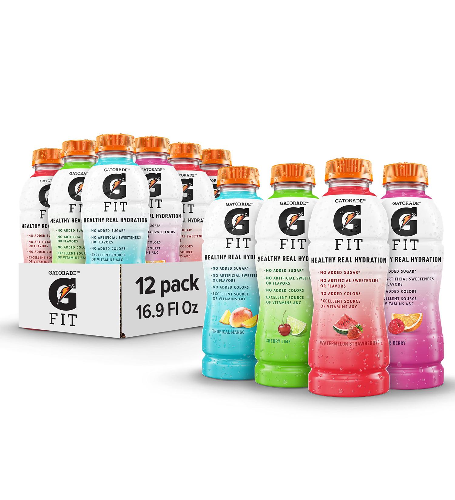 Gatorade Fit Electrolyte Beverage Variety Pack - 12 Bottles, 16.9 oz Each - Buy Online on SooperMarket.com