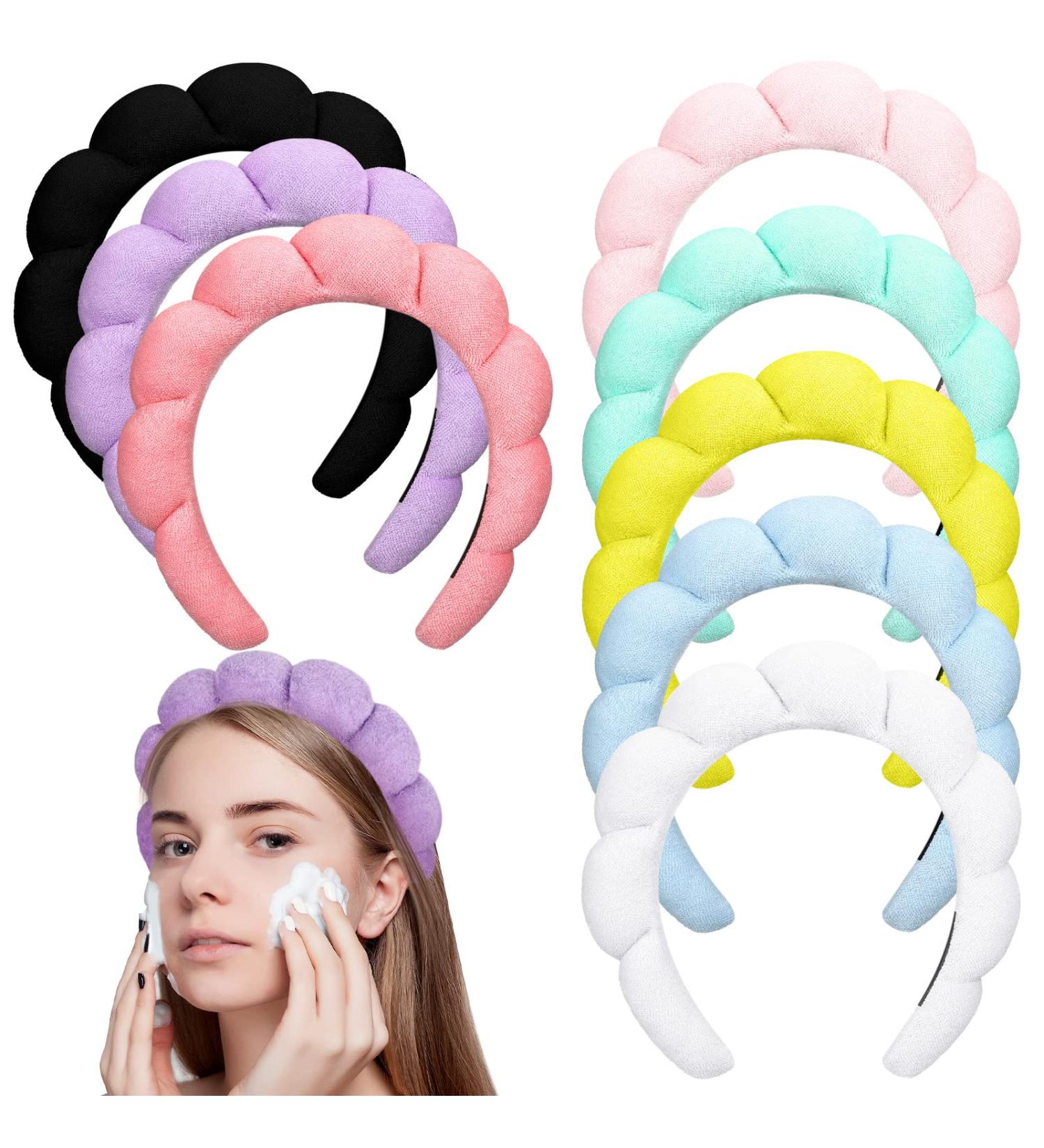 Jexine 8 Pcs Cute Spa Headbands for Women - Non Slip Terry Cloth Makeup Hair Band - Buy Online on SooperMarket.com