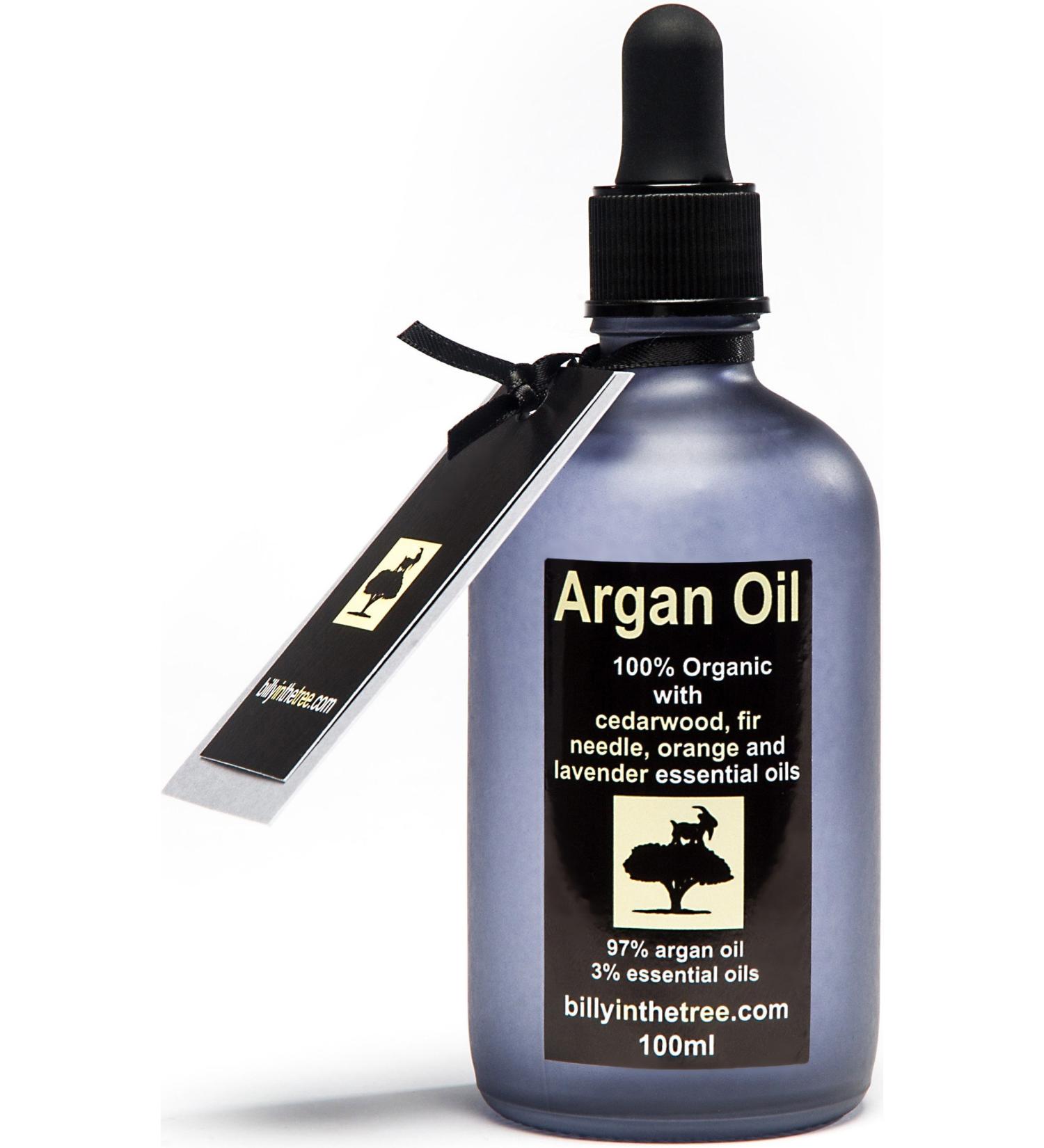 Pure Argan Oil with Cedarwood Fir Needle Orange and Lavender Essential Oils.100% Organic. 100ml. for Face Body Hair. - Buy Online on SooperMarket.com