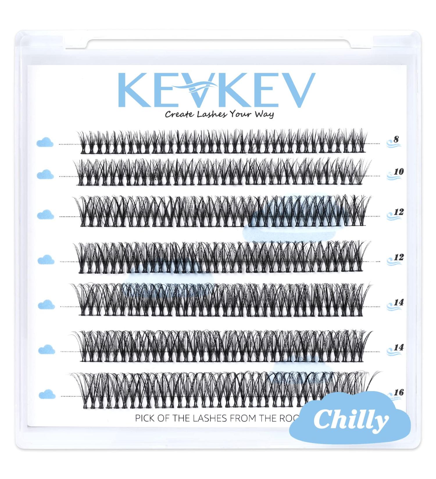 Lash Clusters 84 Pcs | DIY Individual Eyelash Extensions | Soft & Comfortable | C-Mix (8-16mm) Chilly - Buy Online on SooperMarket.com