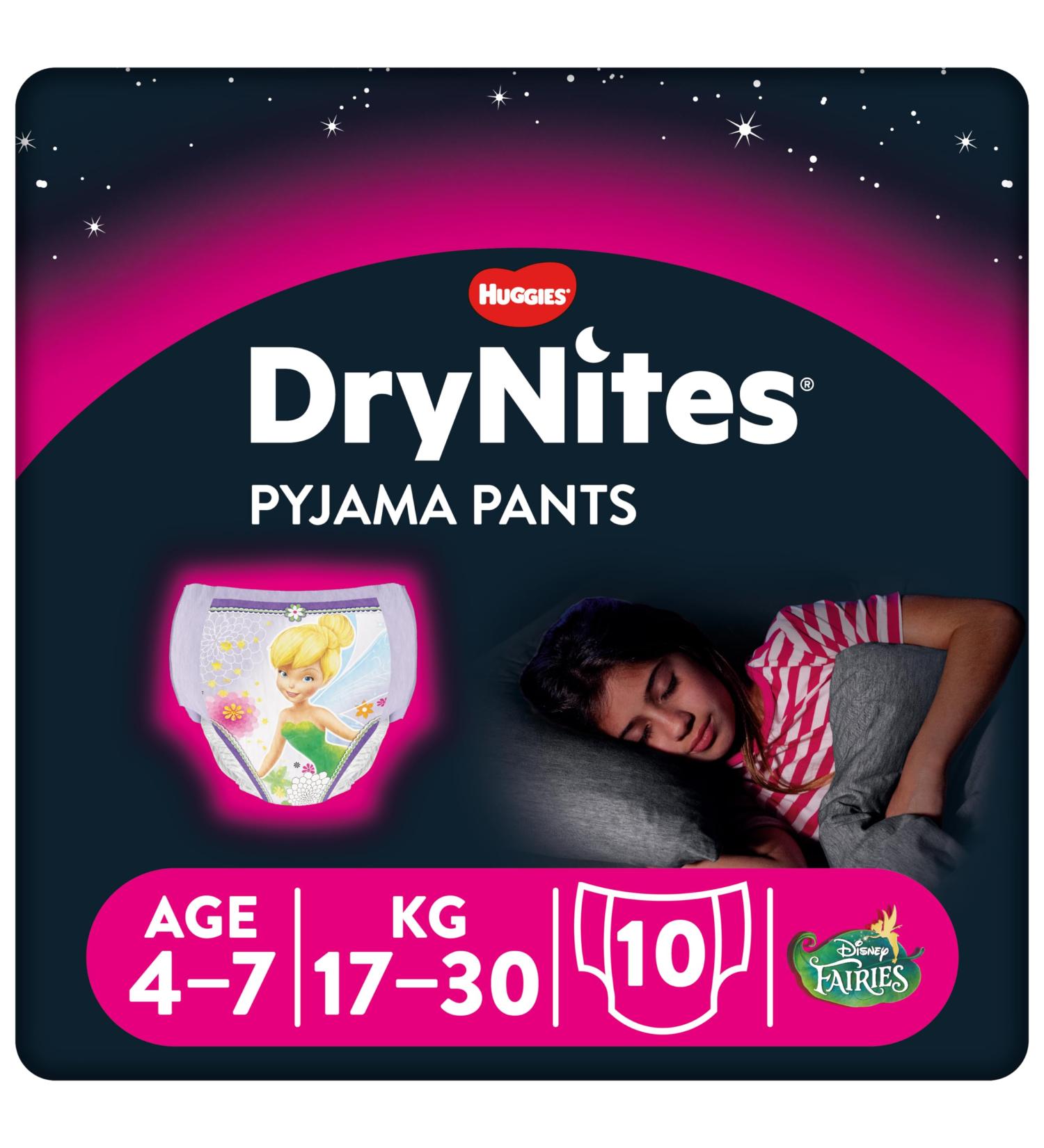Drynites Girl 4-7 Yrs.10st.