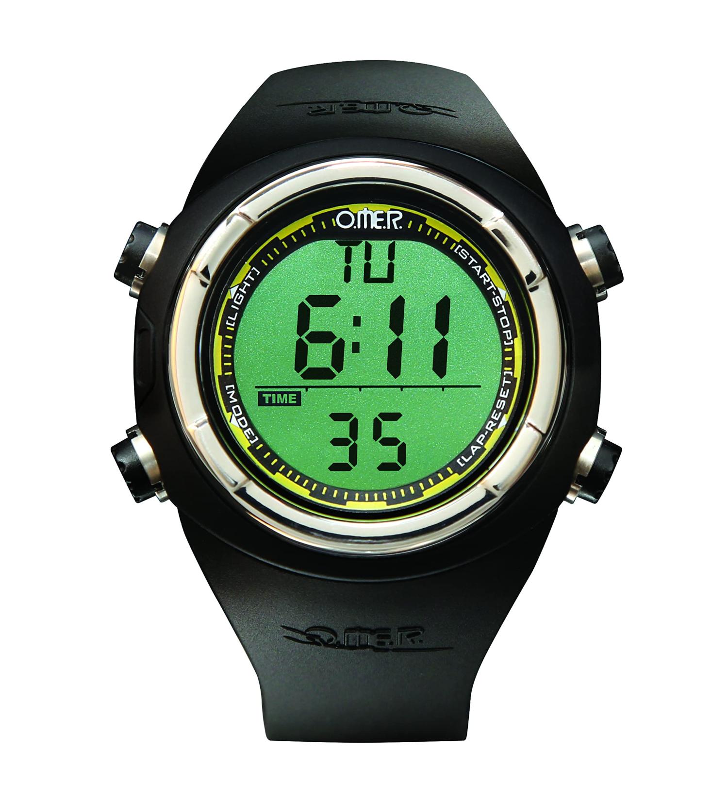Omer - Mistral Apnea Freediving Computer Watch, Black Silver, One Size