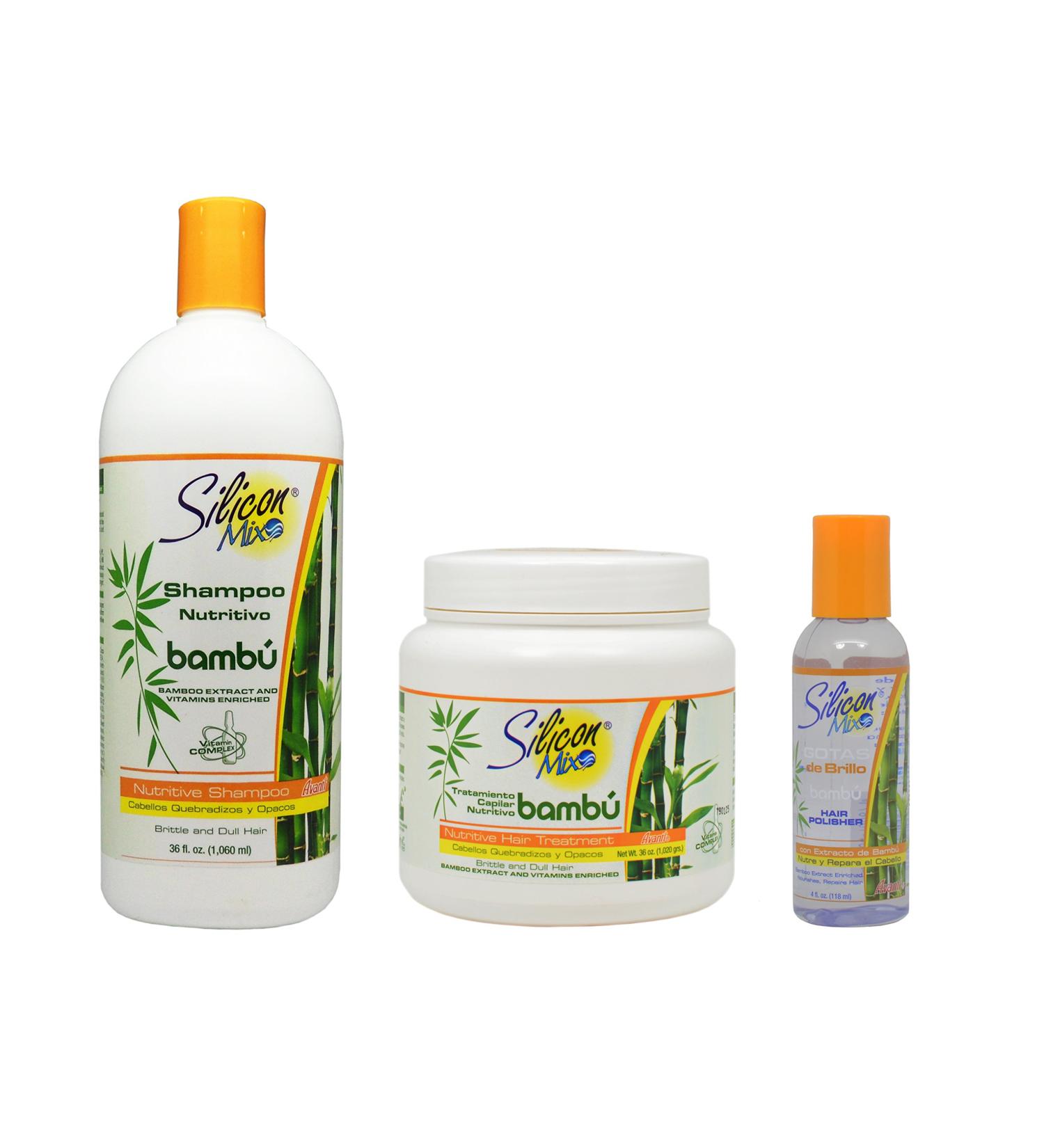 Buy Silicon Mix Bambu Shampoo & Treatment Set 36oz & Polisher 4oz - International Shipping Available - Buy Online on SooperMarket.com