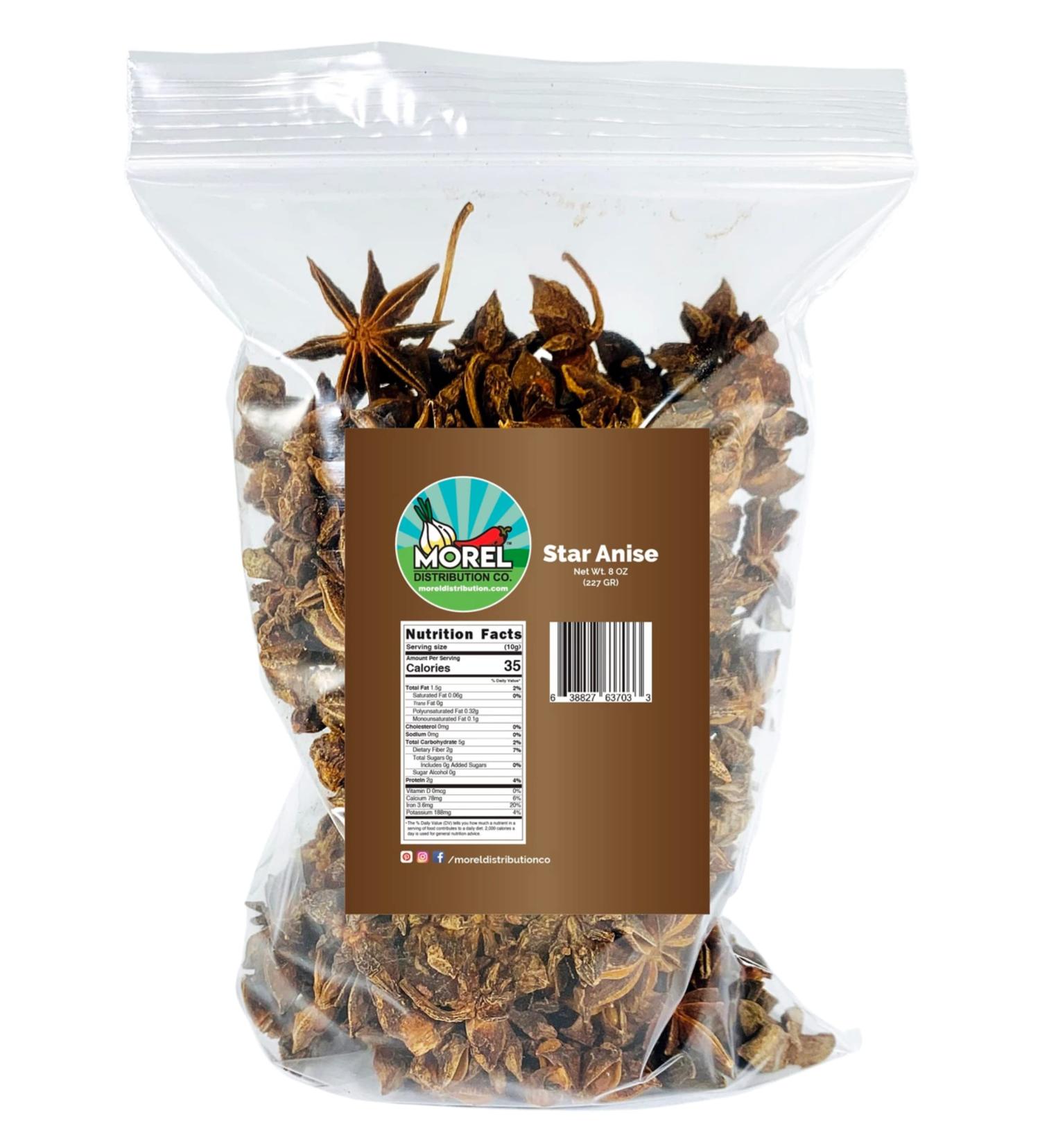 Premium Star Anise Seeds (Anis Estrella) - 8 oz | 100% Pure & Natural - Buy Online on SooperMarket.com