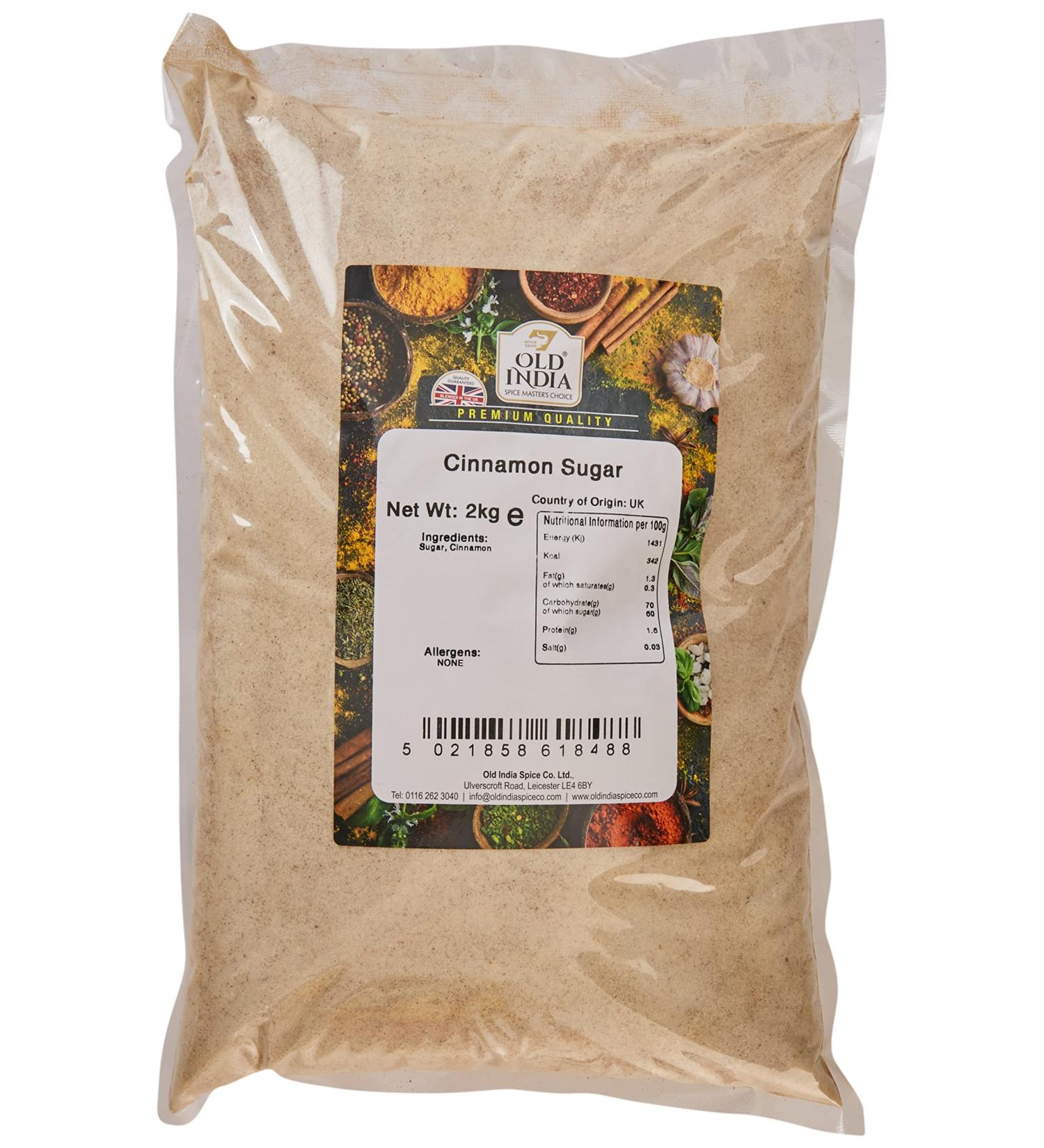 Old India Cinnamon Sugar 2kg - Premium Quality Sweet Spice Blend - Buy Online on SooperMarket.com