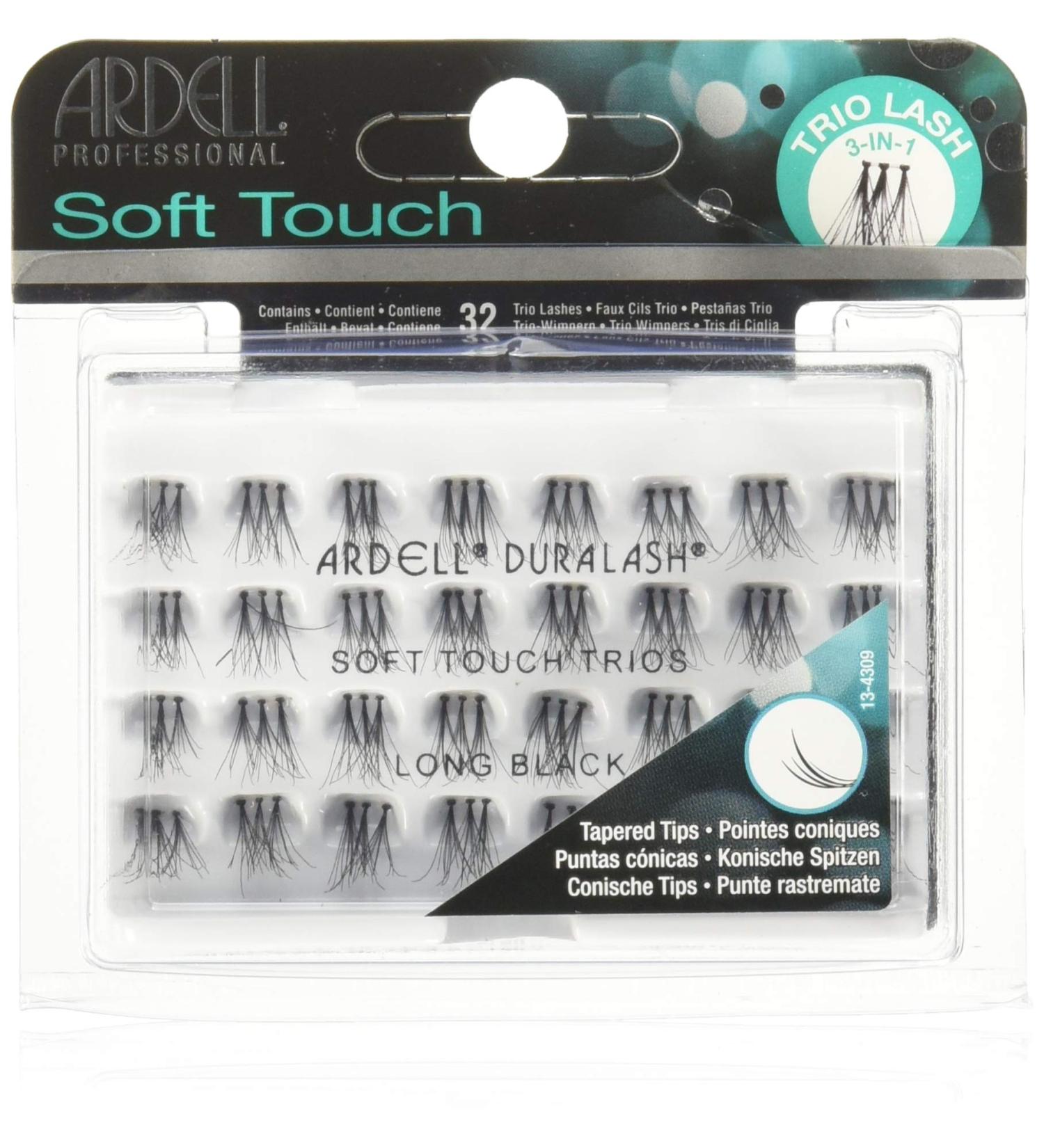 Ardell Soft Touch Trio Individuals Knotted  Long Black