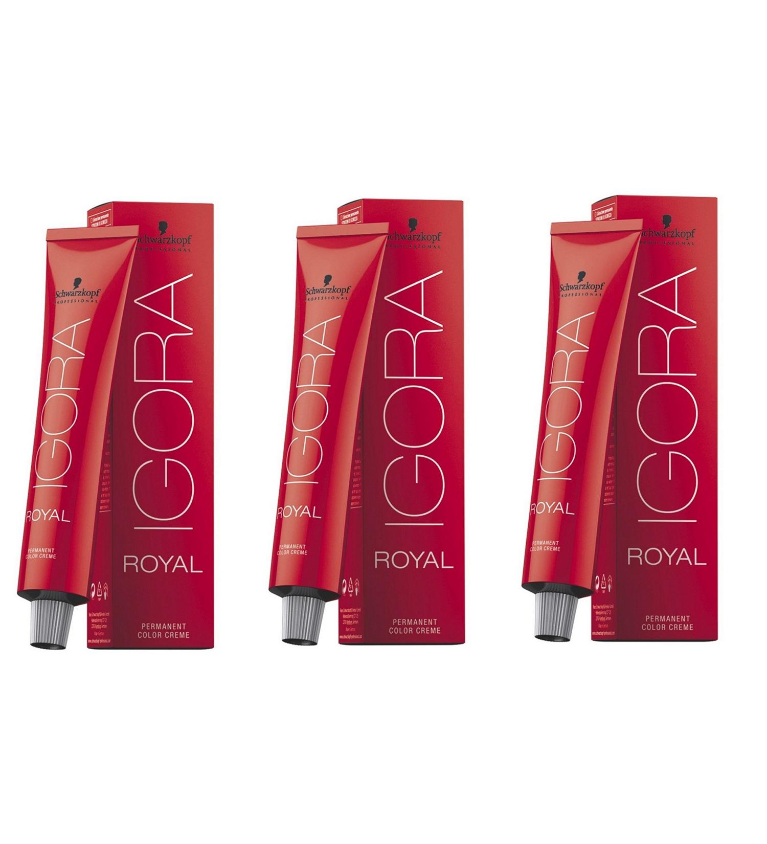 Schwarzkopf Igora Royal 6-00 Set 3 x 60 ml dark blonde 60 Milliliters