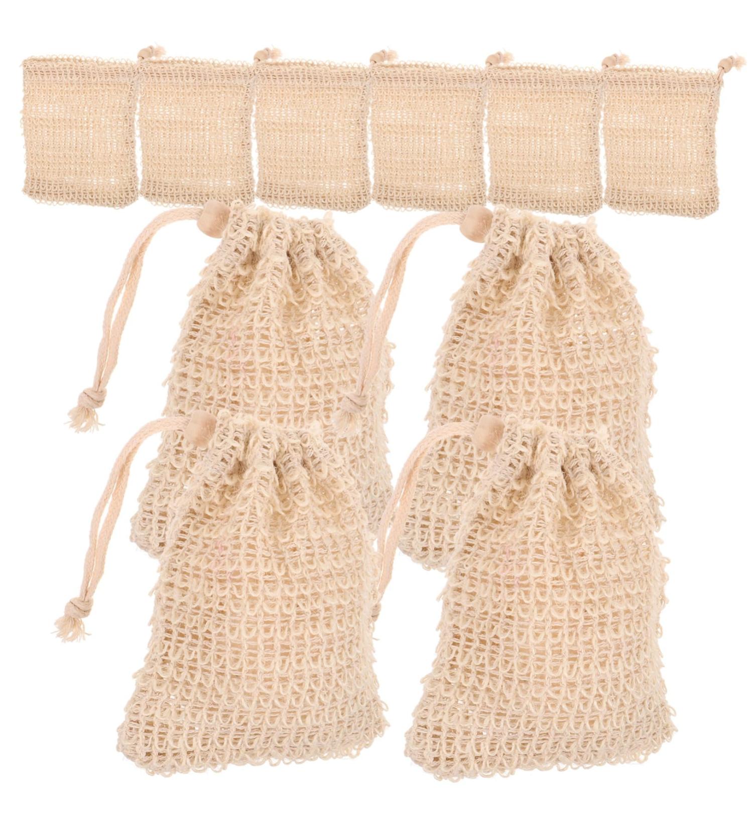 Mikinona 10pcs Net Bathing Soap Pouch Exfoliating Scrub Towel Bathing Supply Soap Foaming Ramie - Buy Online on SooperMarket.com