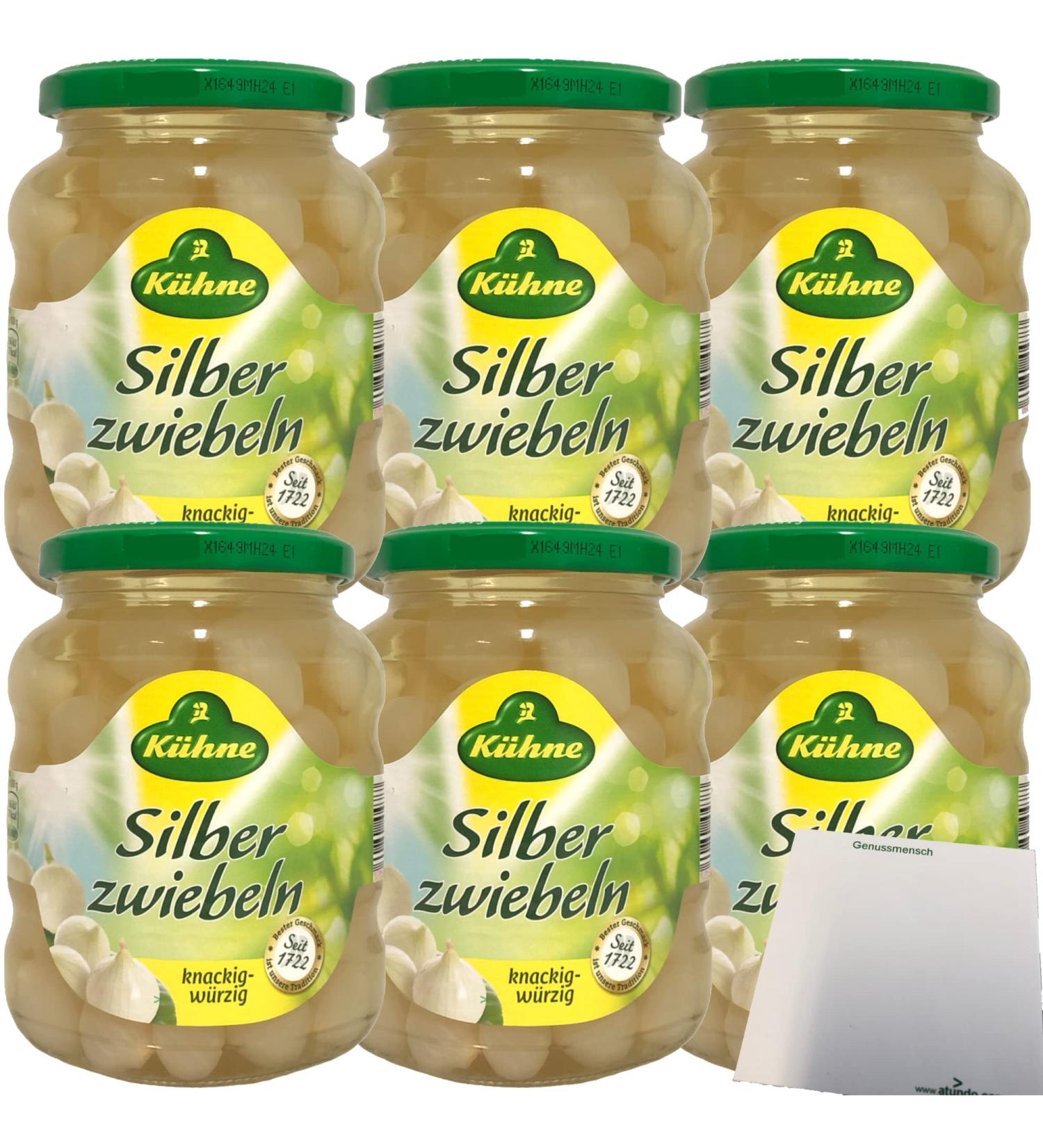 K hne Pearl Onions in Spicy Infusion 6-Pack (6x330g Glass) | Perfect for Gourmet Dishes | International Shipping Available - Buy Online on SooperMarket.com