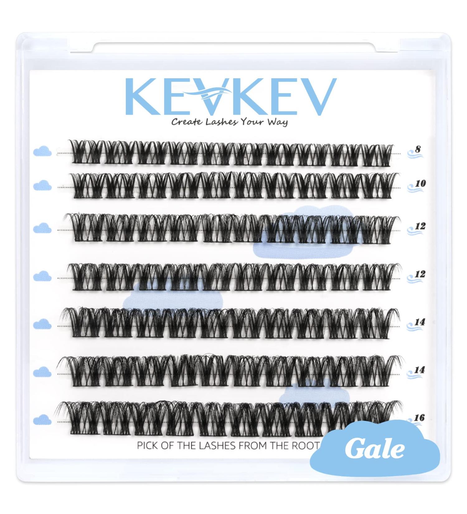 Lash Clusters 84 Pcs Eyelash Extensions D-Mix (8-16mm) - Thin Band & Soft Individual Lashes for DIY Cluster Eyelash Application (Gale D-8-16mix) - Buy Online on SooperMarket.com