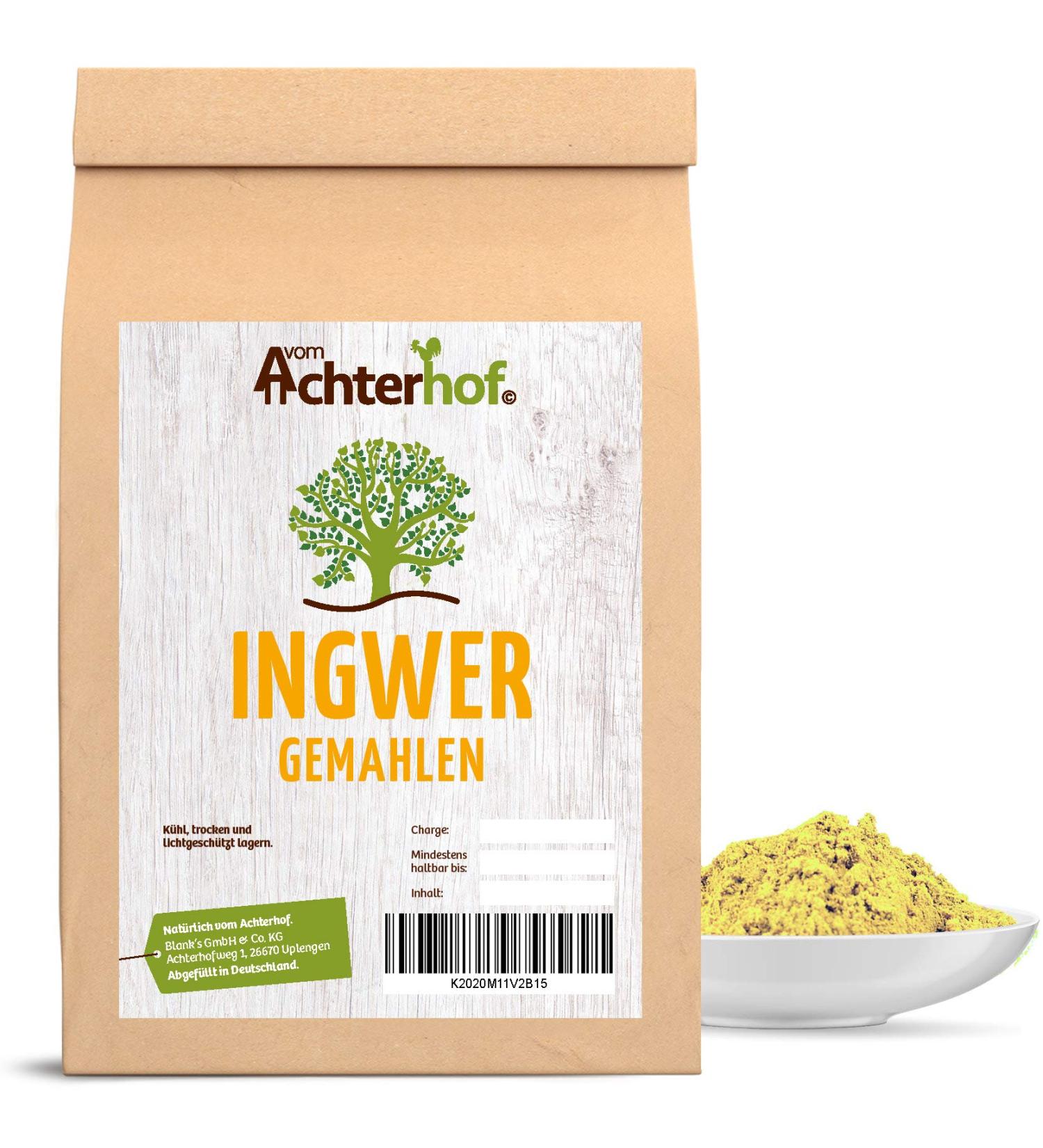 Buy 1kg Ginger Powder - Achterhof Ground Ginger for Tea & Cooking | International Shipping - Buy Online on SooperMarket.com