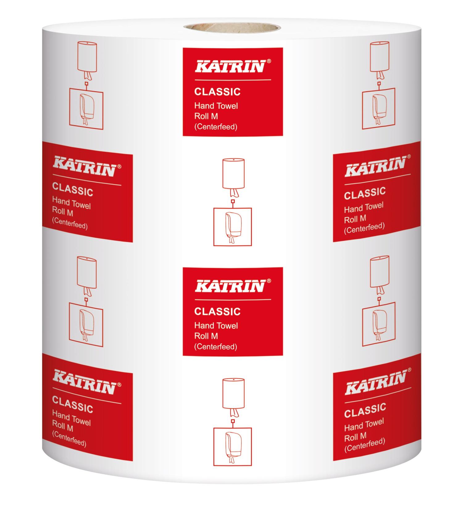 Katrin 481911 Classic M2 towels 2-ply white (pack of 6) single pack