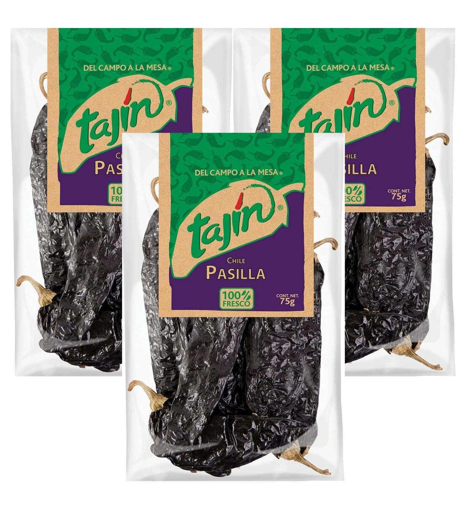 Tajin Authentic Mexican Chilli Value Bundle Containing 3 x Pasilla 75g (Total 225g) - Buy Online on SooperMarket.com