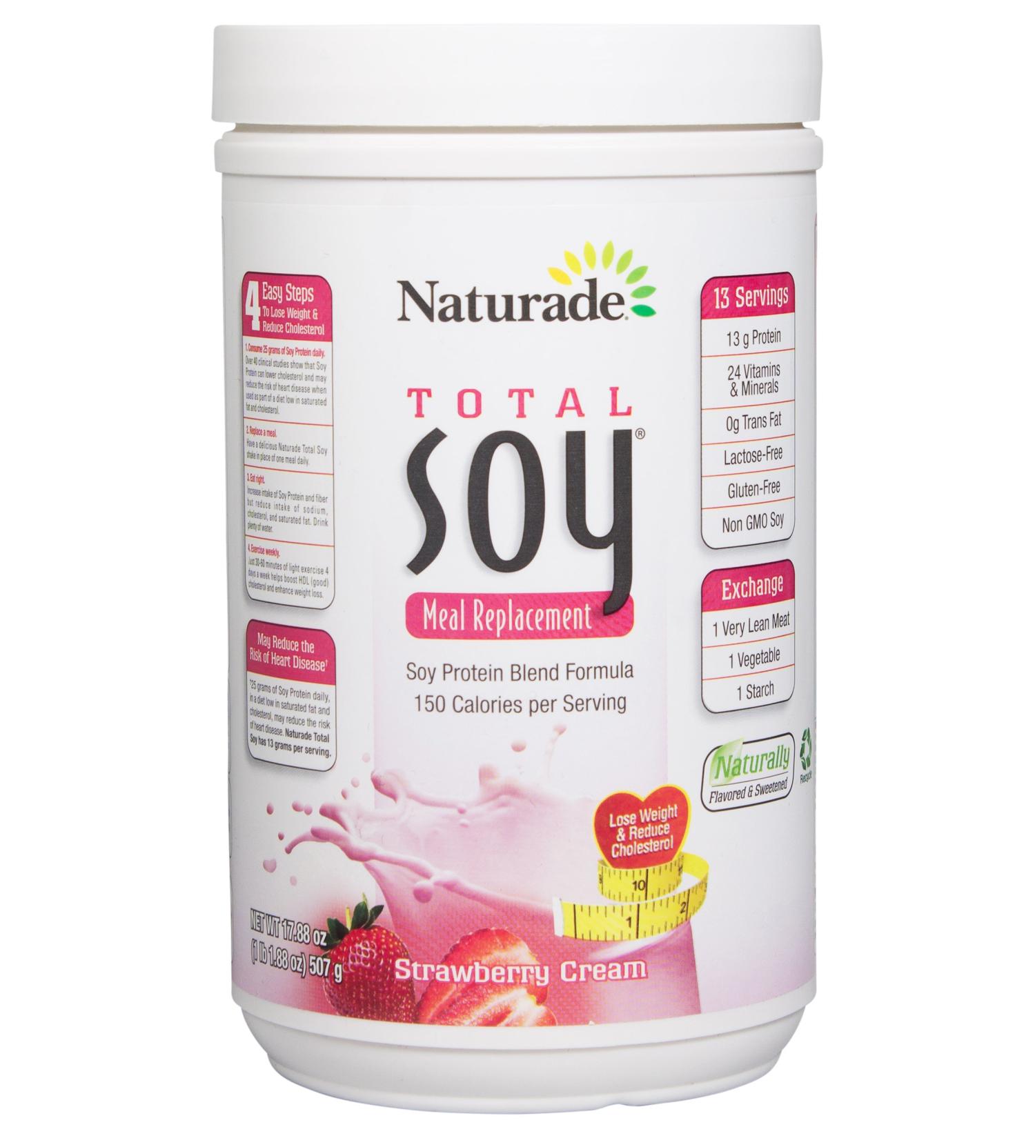Naturade Total Soy Meal Replacement Strawberry Creme - 17.88 Oz - Buy Online on SooperMarket.com