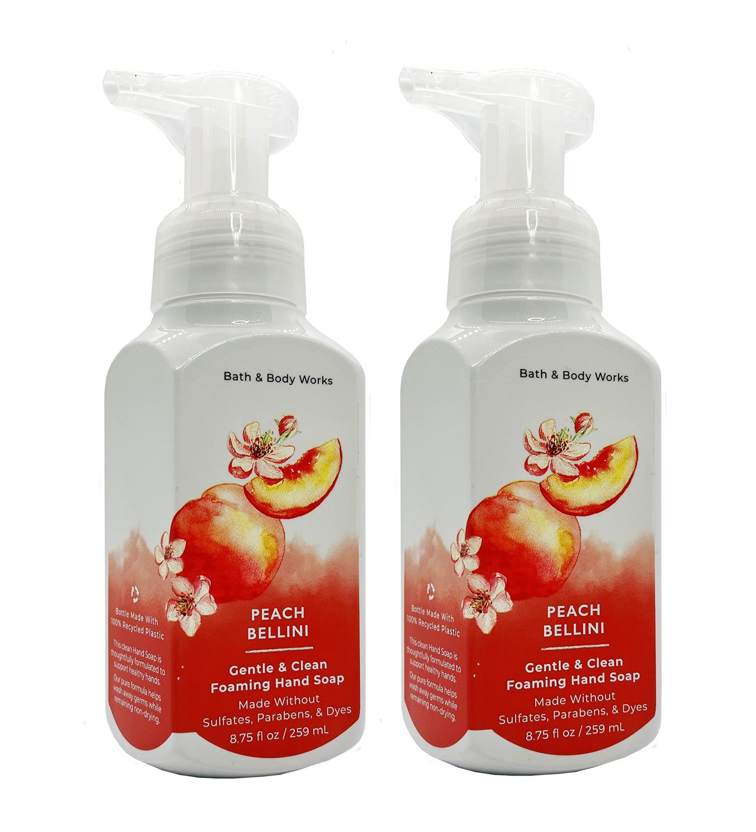 Bath&Body Works Peach Bellini Foaming Hand Soap 8.75oz - Pack of 2 - Buy Online on SooperMarket.com