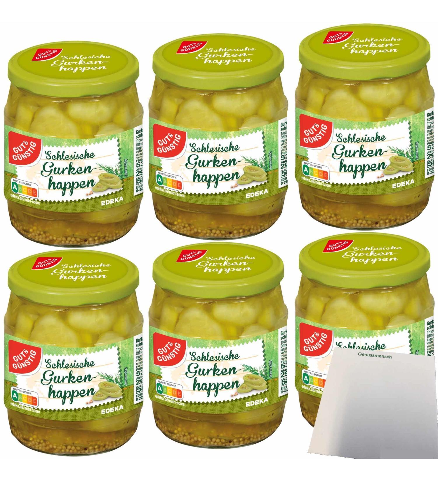 Good&Cheap Silesian Cucumber Bites 6-Pack (6x530g Jar) - Shop Now for International Shipping! - Buy Online on SooperMarket.com