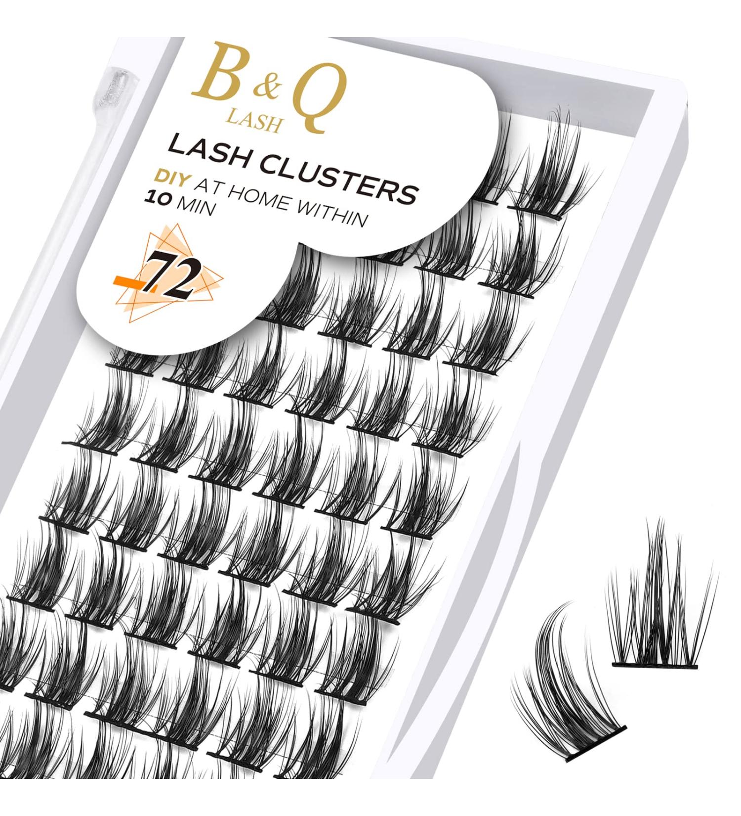 72 Clusters D Curl Individual Lash Extensions - Soft Fluffy Natural Eyelash Clusters | D-12 mm B 41 - Buy Online on SooperMarket.com