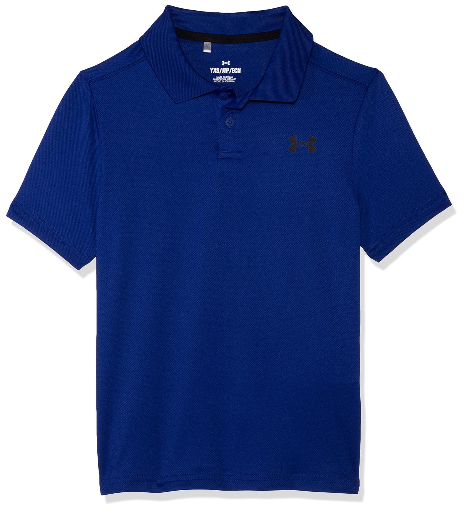 Under Armour Boys' Performance Polo - Royal/Black, Size Large - Buy Online on SooperMarket.com