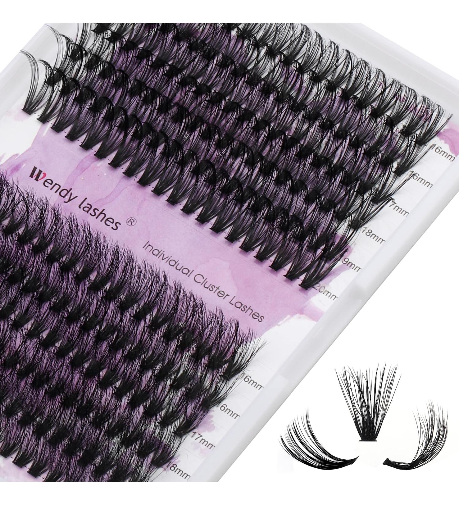 240PCS 16-20mm D Curl 3D Effect Individual Eyelash Extensions | DIY 3D/40D-0.07-D Clusters | RR-16-20mm - Buy Online on SooperMarket.com