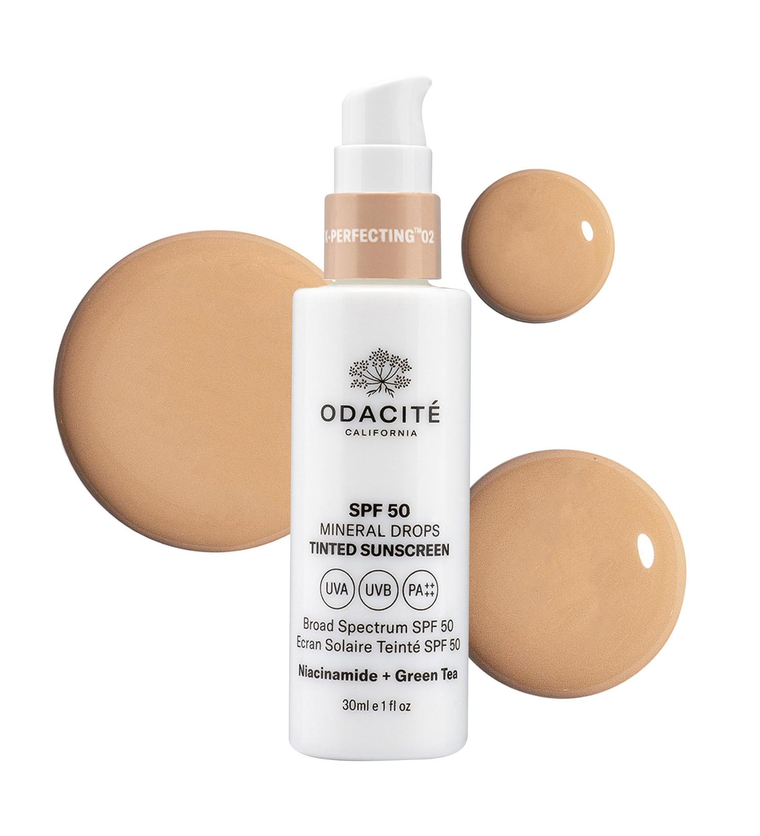 SPF 50 Flex-Perfecting Tinted Mineral Drops Sunscreen - Shade 02 1 Fl Oz (Pack of 1) - Broad Spectrum UV Protection for All Skin Types - Buy Online on SooperMarket.com