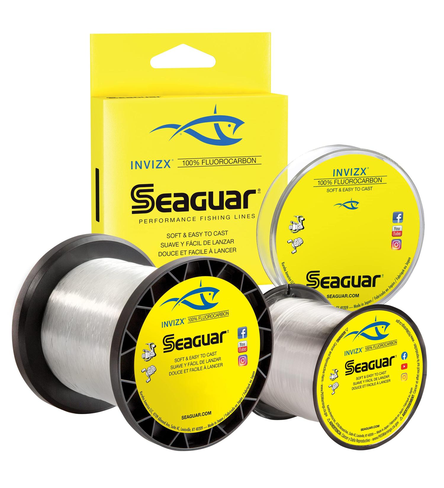 Seaguar InvizX 4lb Fluorocarbon Fishing Line - Soft Casting, Premium Quality - Buy Online on SooperMarket.com