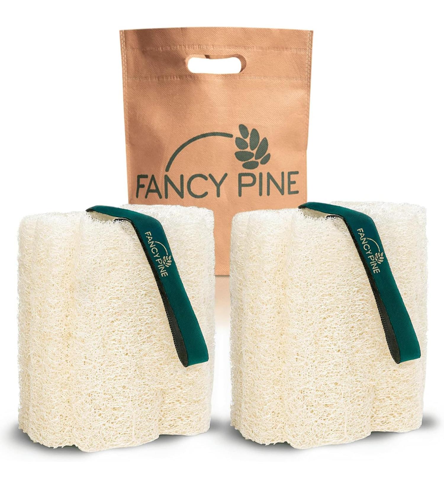 100% Natural Egyptian Luffa Sponge Set for Peeling Skin | Organic Dusch-Luffa Body Sponge for Cellulite & Dry Skin - Buy Online on SooperMarket.com
