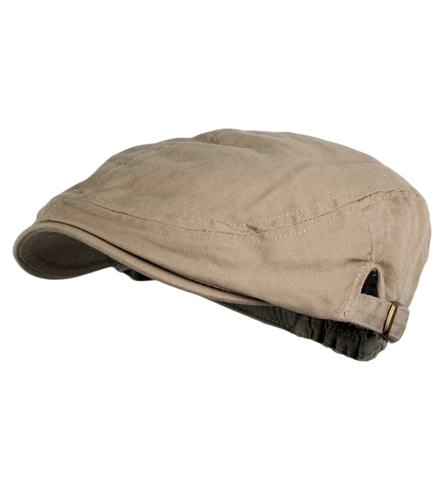 Men's Cotton Flat Cap IVY Gatsby newsboy Hunting Hat - Khaki - Buy Online on SooperMarket.com